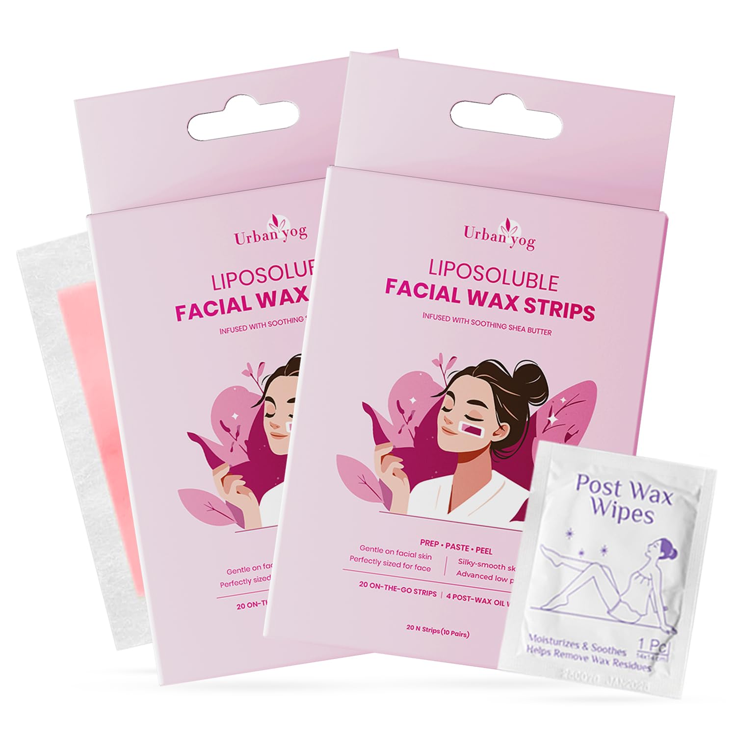 Urban Yog facial wax strips - Convenient travel beauty solution