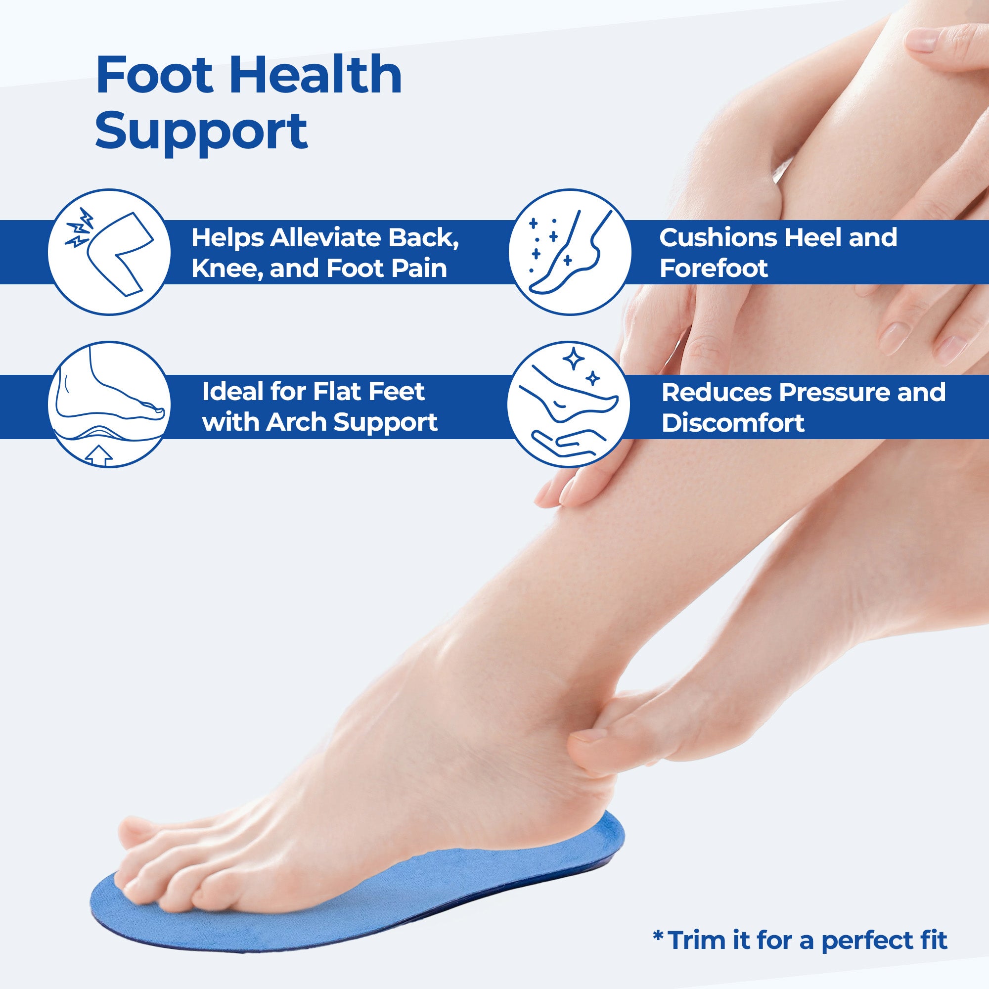 Dr Foot insoles for knee pain - Perfect fit for women