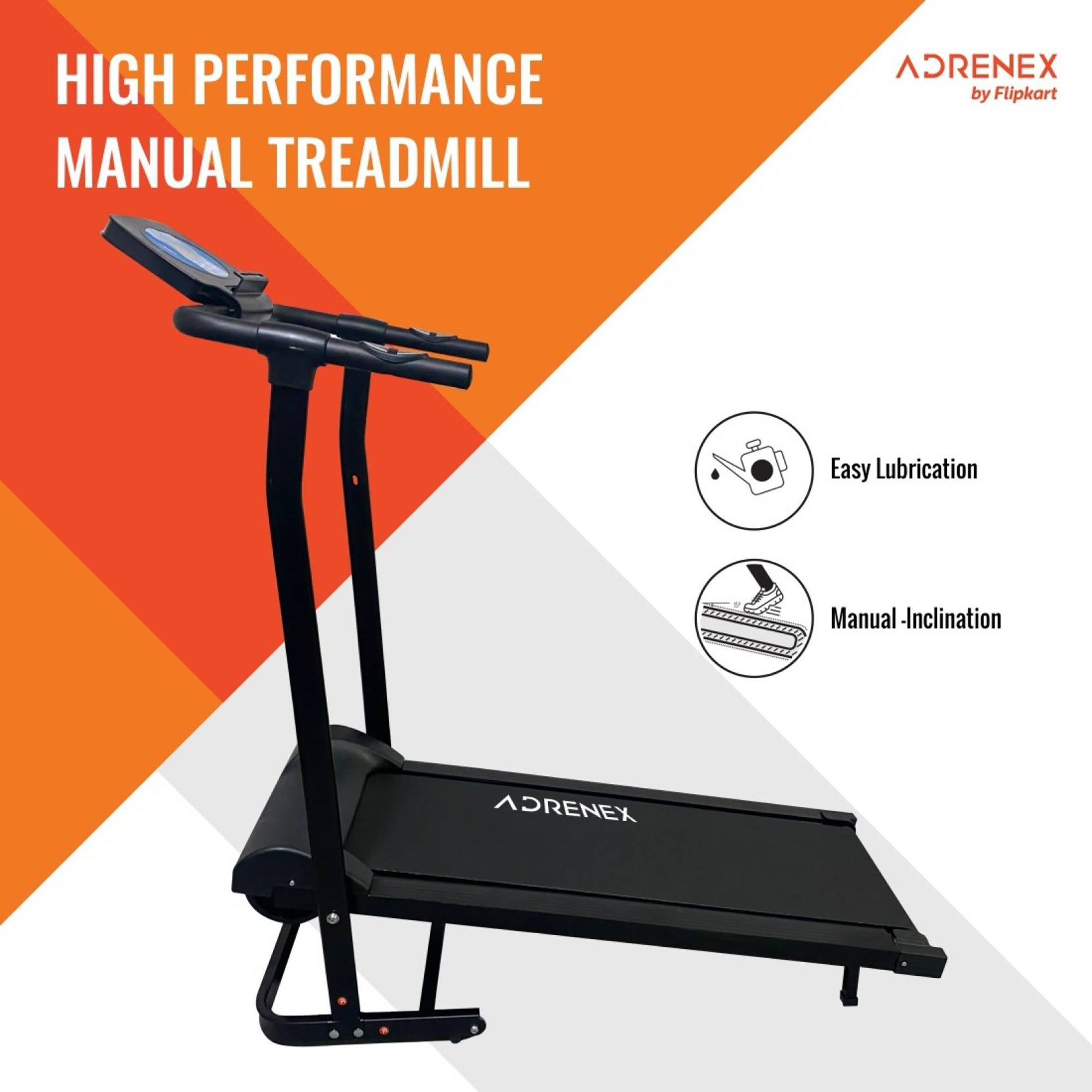 Adrenex AD-90 manual treadmill - family-friendly fitness solution