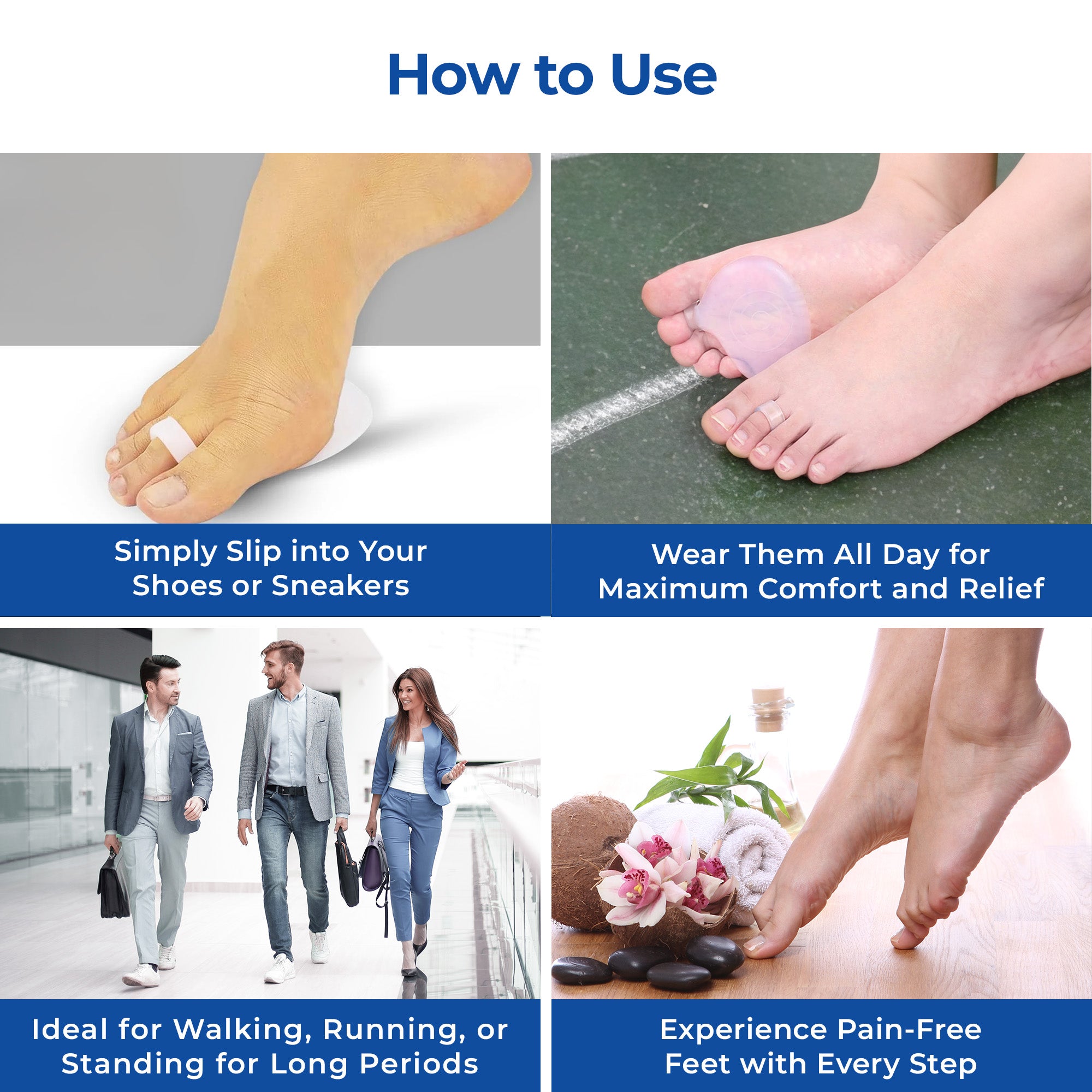 Dr Foot metatarsal pads - breathable pressure relief for casual footwear