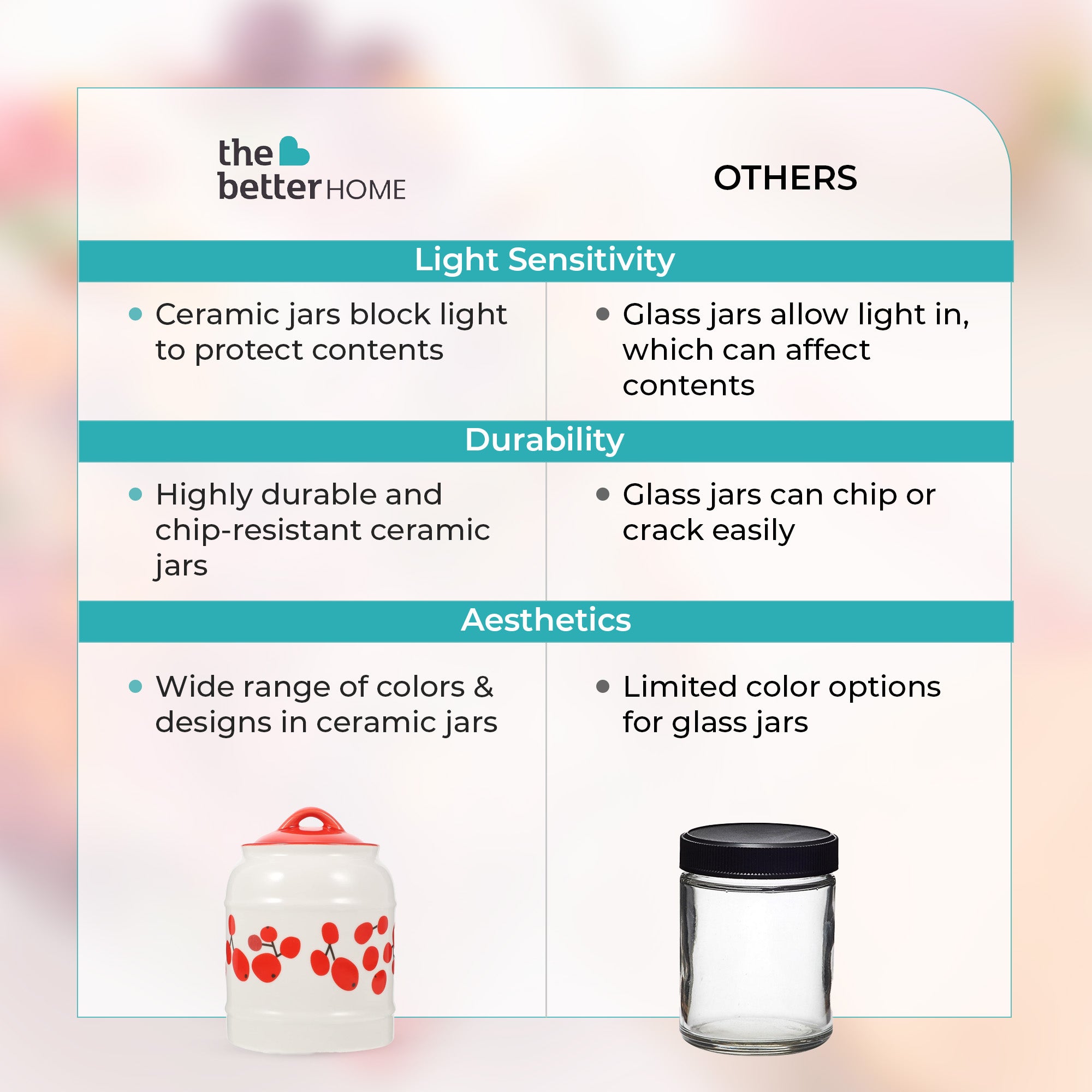 The Better Home ceramic storage containers - pantry storage