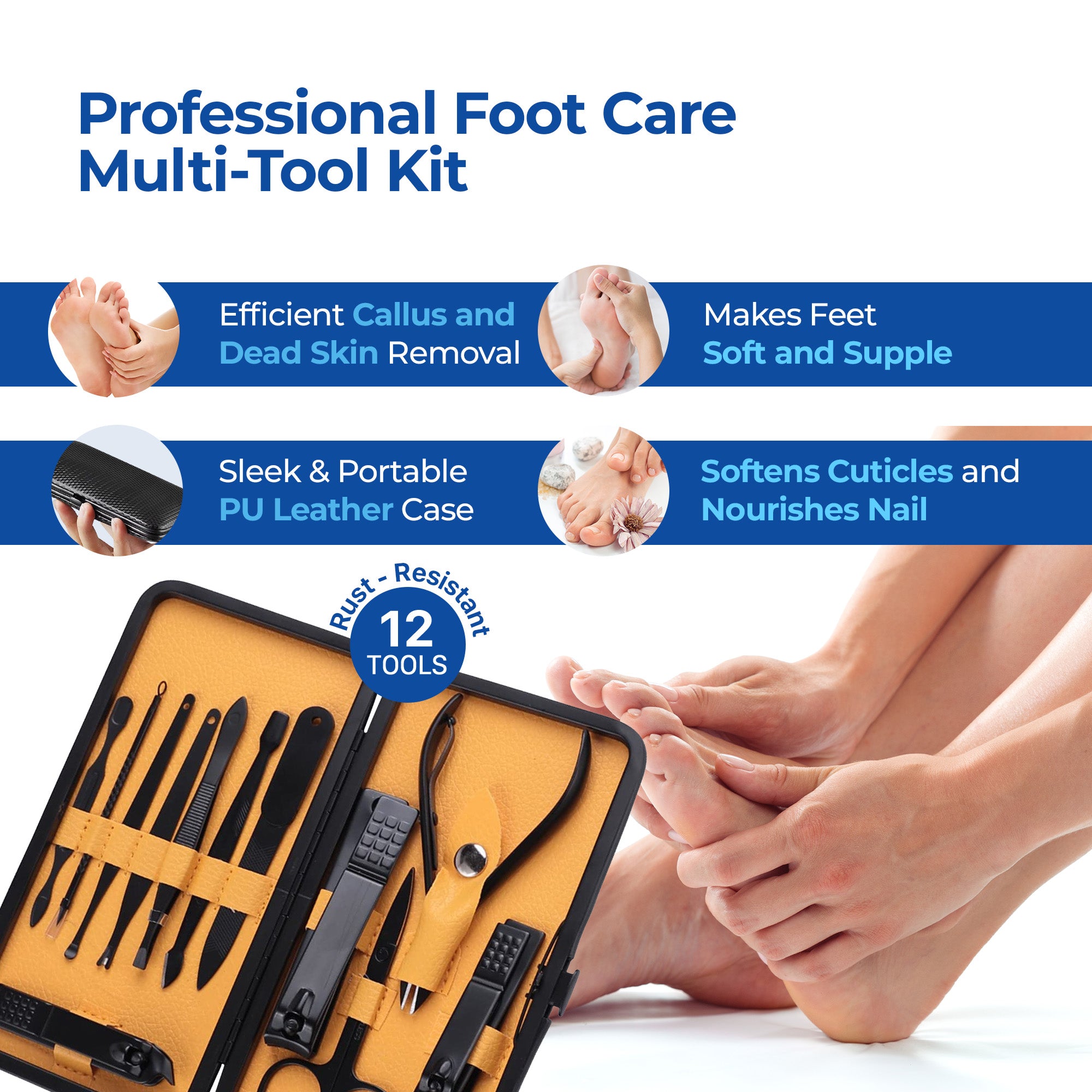 Dr Foot foot care kit - versatile nail grooming