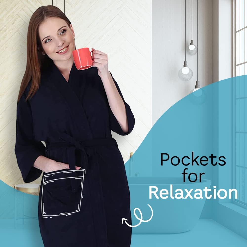 Kuber Industries Women Bathrobe - Stylish Loungewear