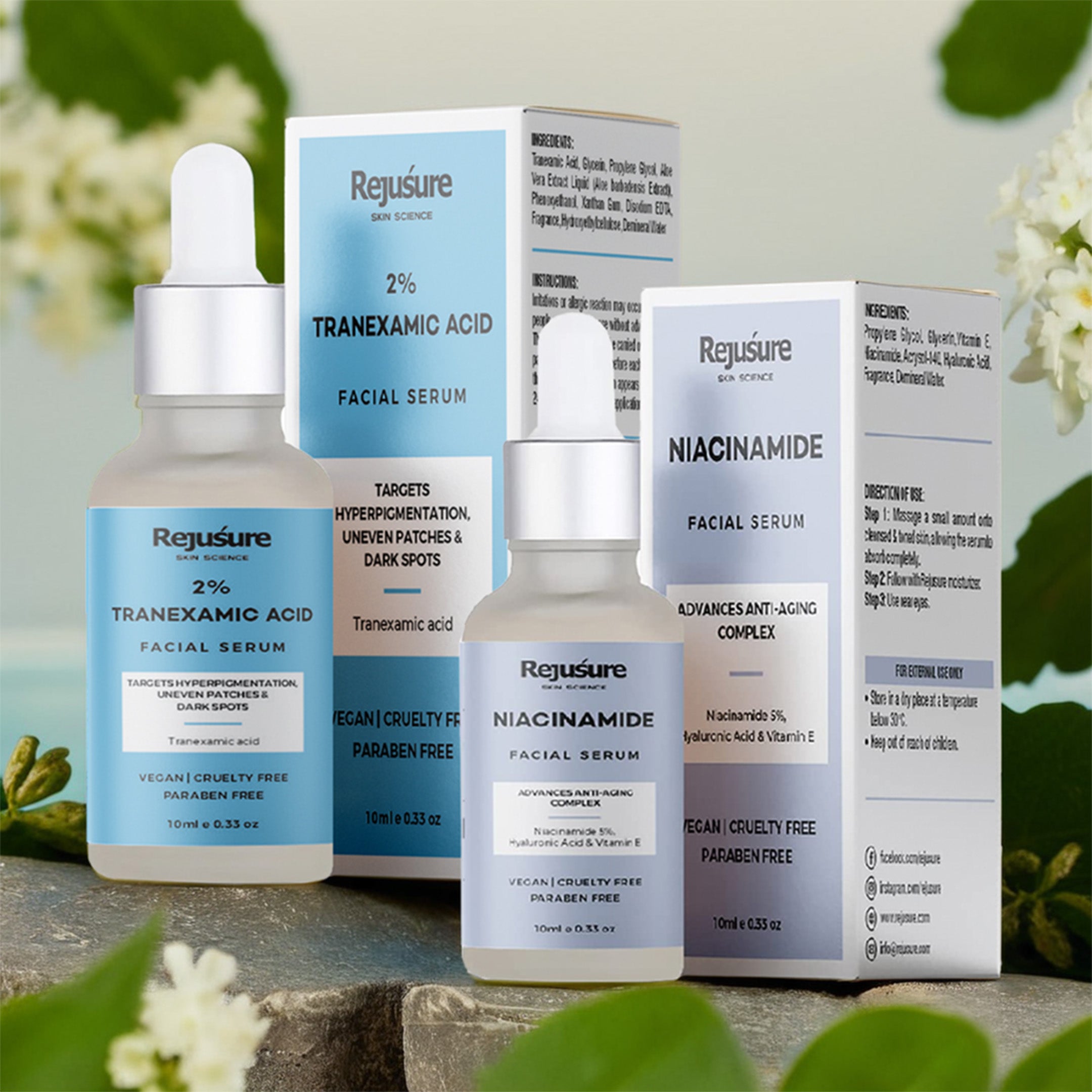 Rejusure 5% Niacinamide Facial Serum - brightening boost