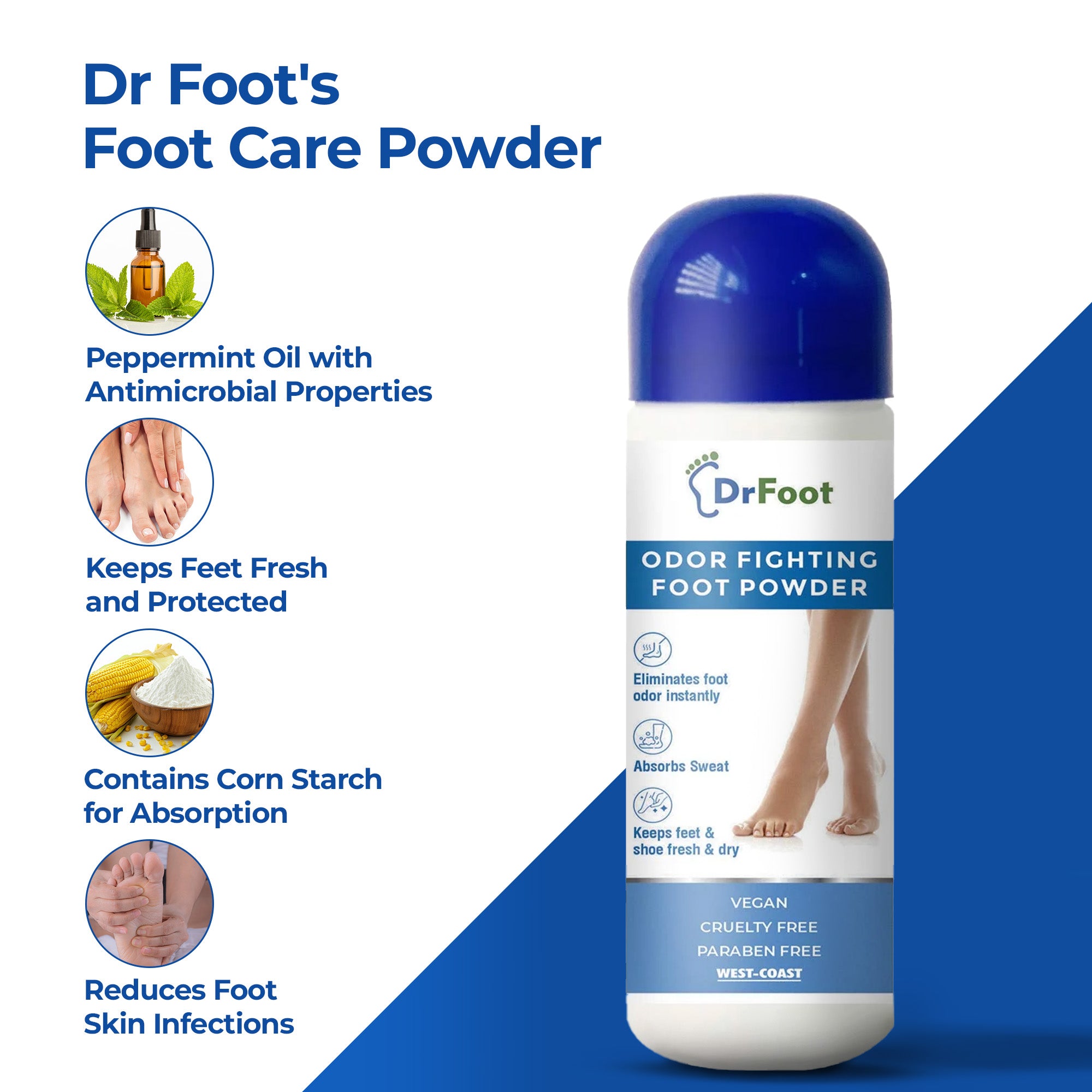 Dr Foot odor fighting foot powder - Refreshing foot solution