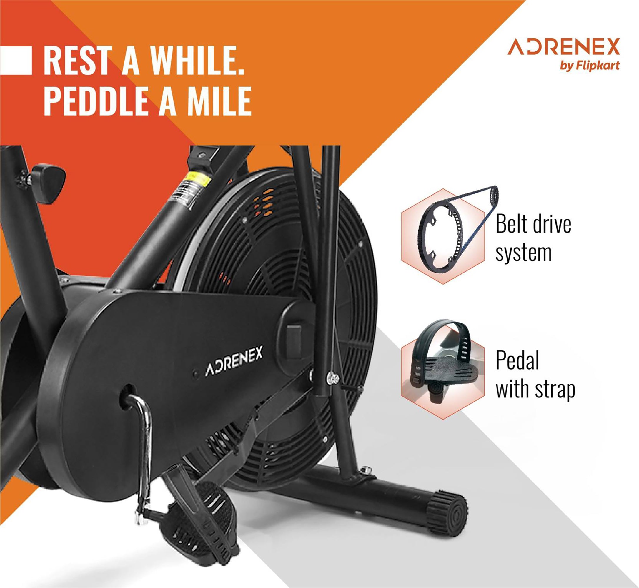 Reach cardio cycle - Compact design for easy storage