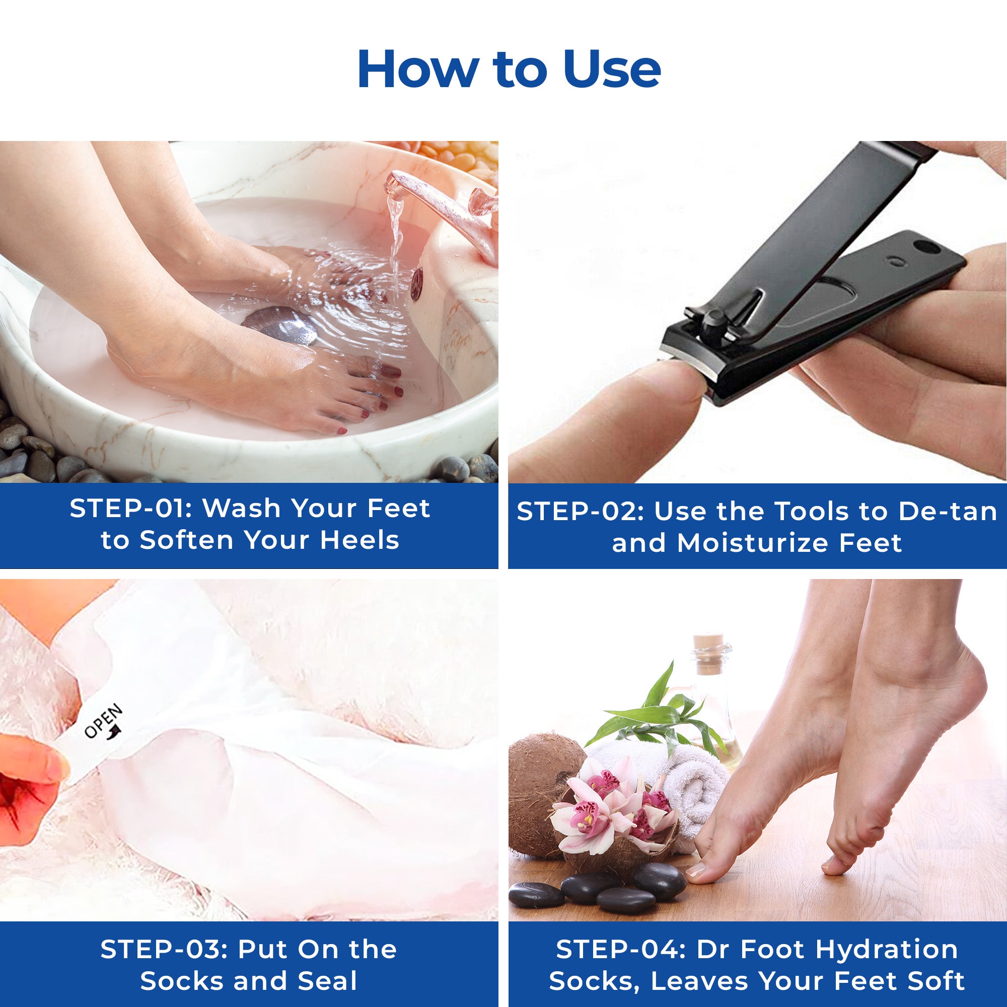 Dr Foot foot mask application - enjoy at home spa