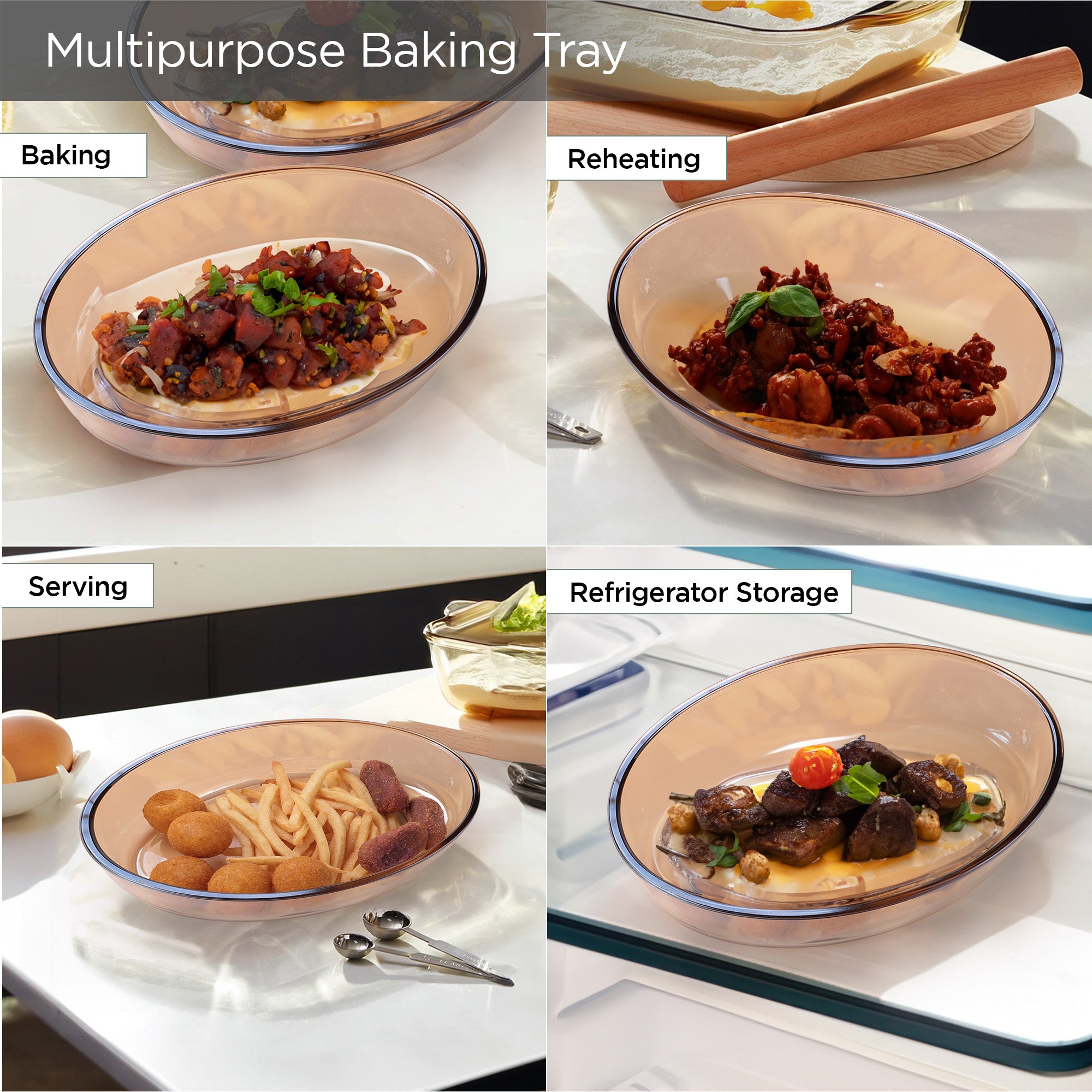 UMAI glass baking tray - serving elegant dishes