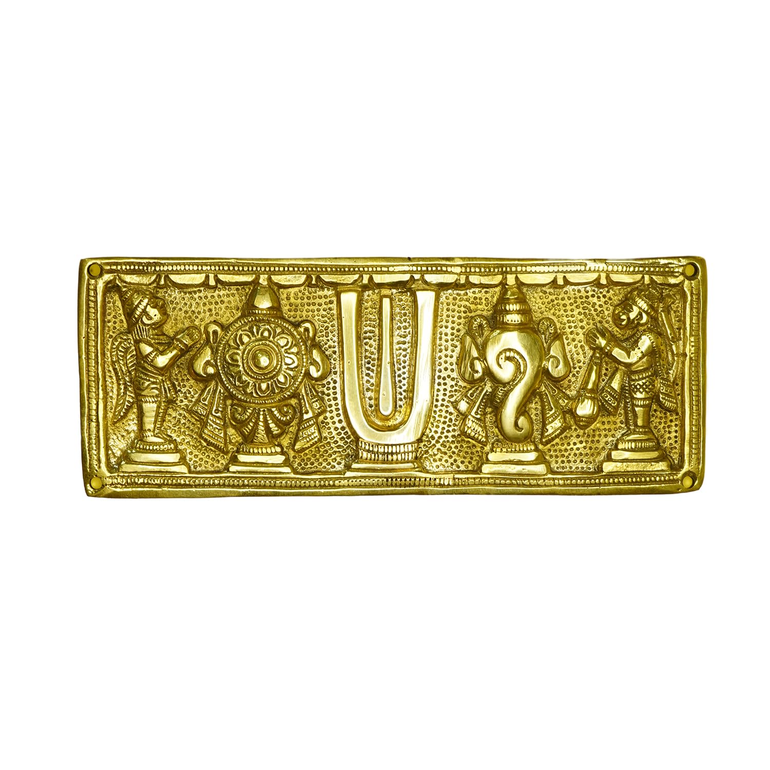 Ekhasa Brass Shankh Chakra Tilak - Office entrance decor