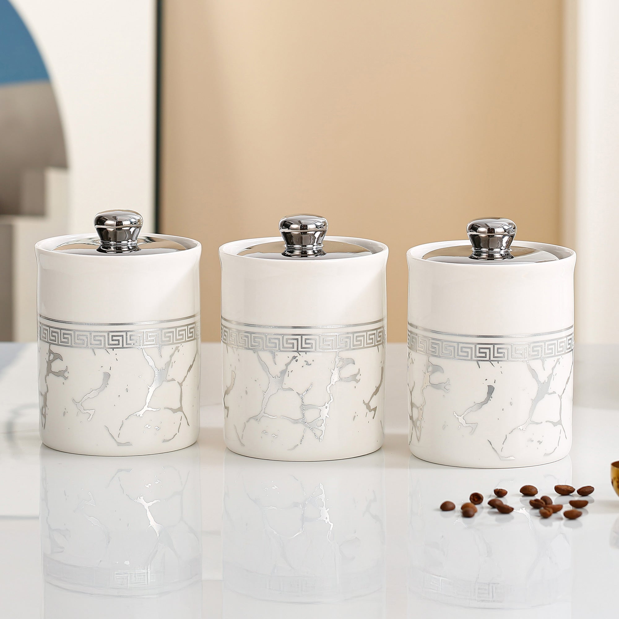 The Better Home Ceramic Jar - Multicolor Storage Jar for Home