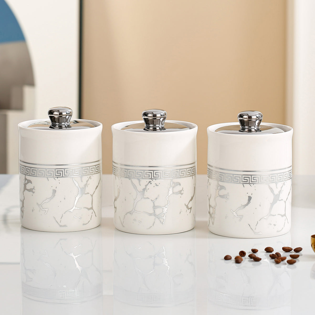 The Better Home Ceramic Jar - Multicolor Storage Jar for Home