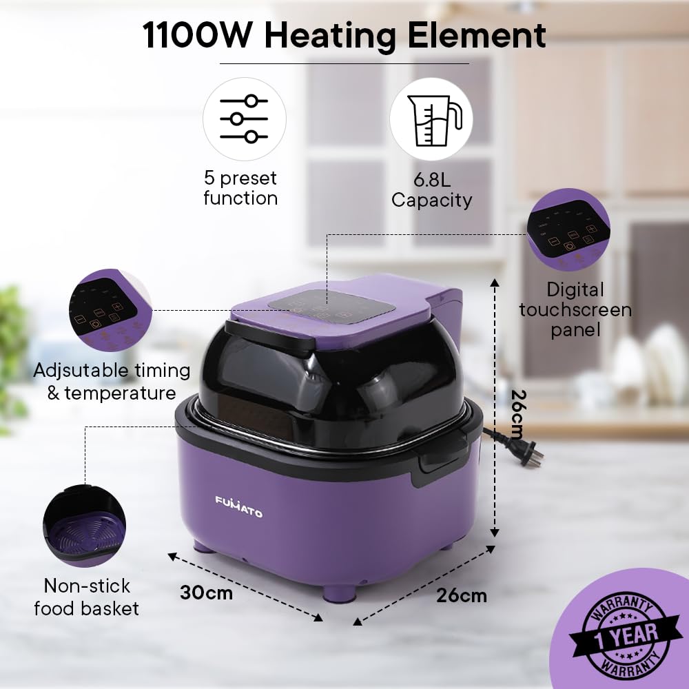 FUMATO Easy Peek Air Fryer - perfect for home cooking