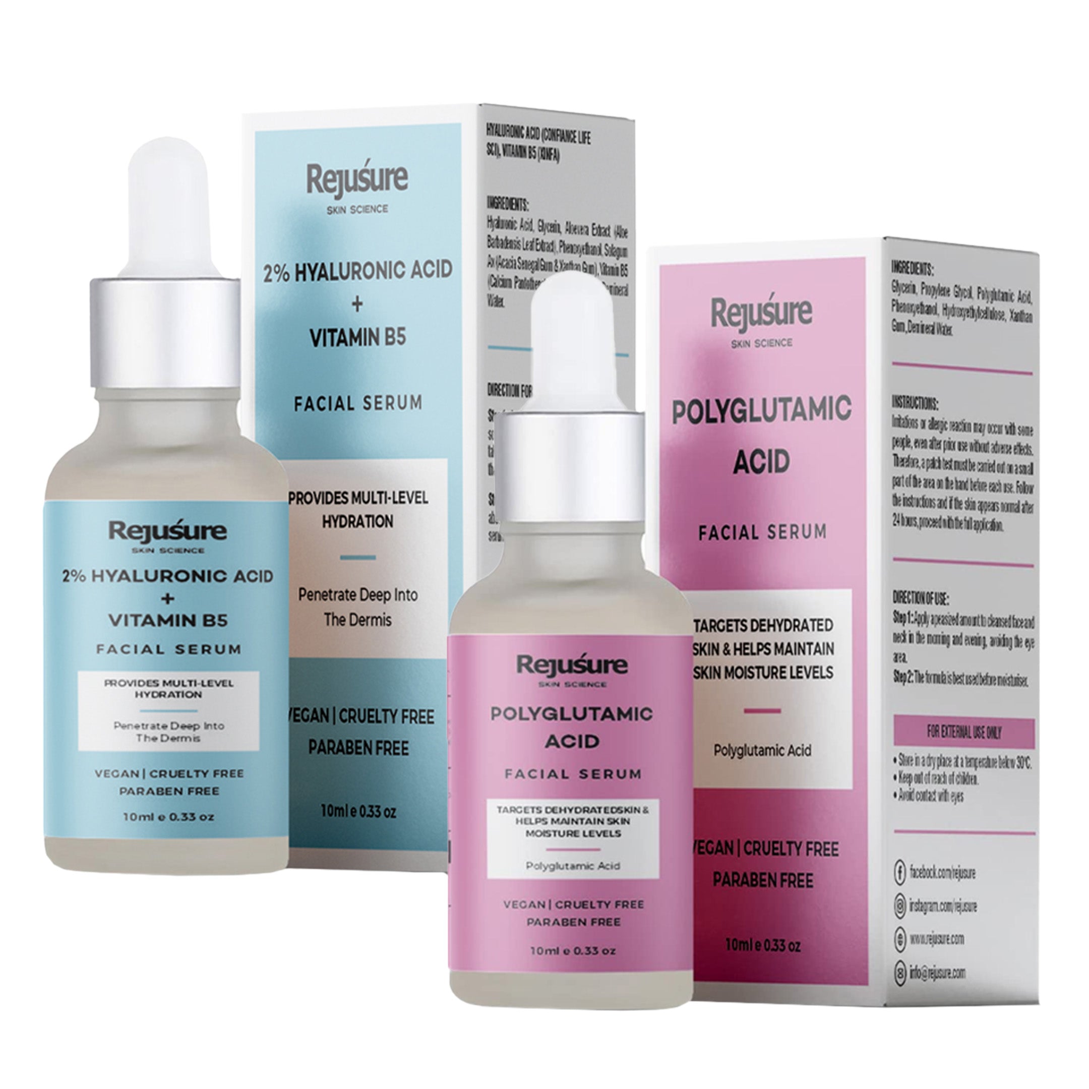 Rejusure anti-aging serum pack - men's skincare