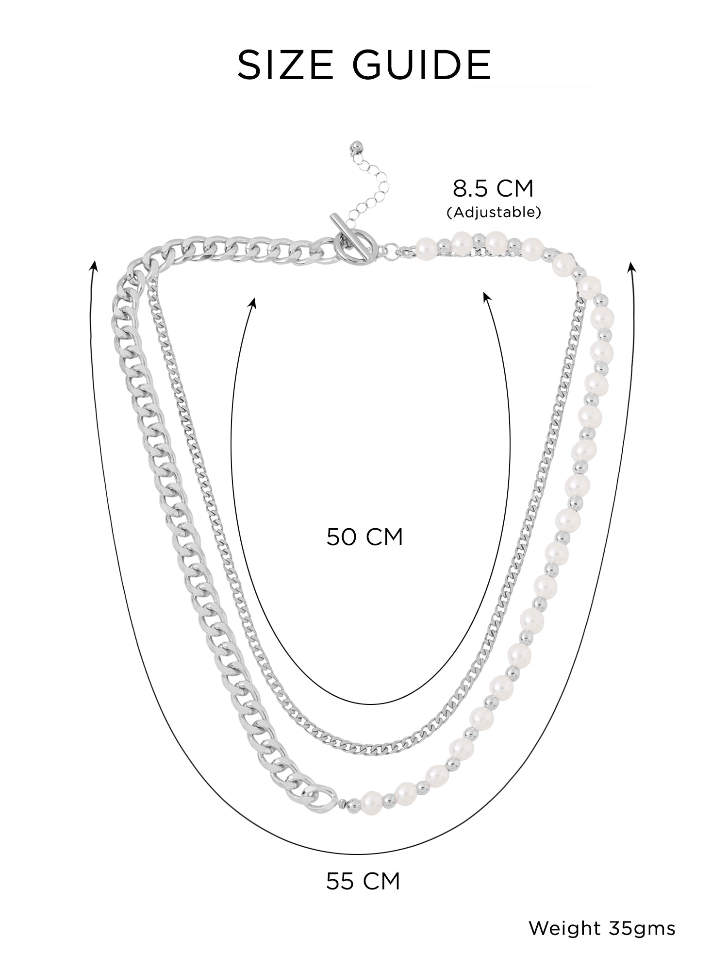 Yellow Chimes silver chain necklace - elegant birthday gift