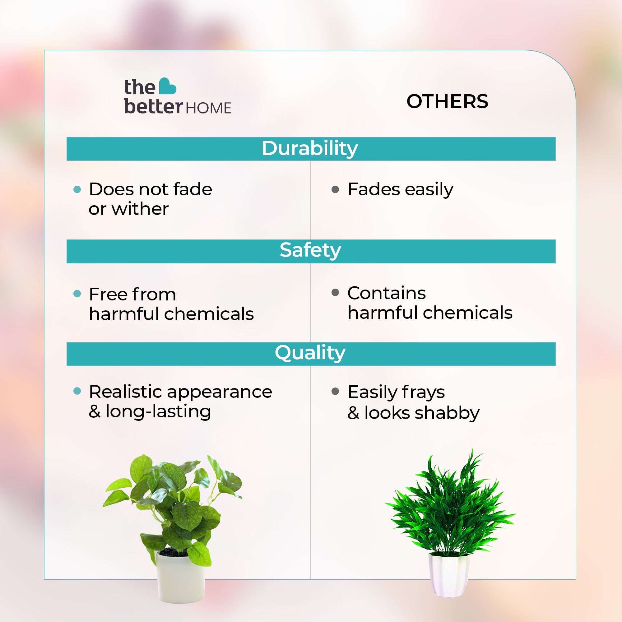 The Better Home Artificial Potted Plant - Office Decoration