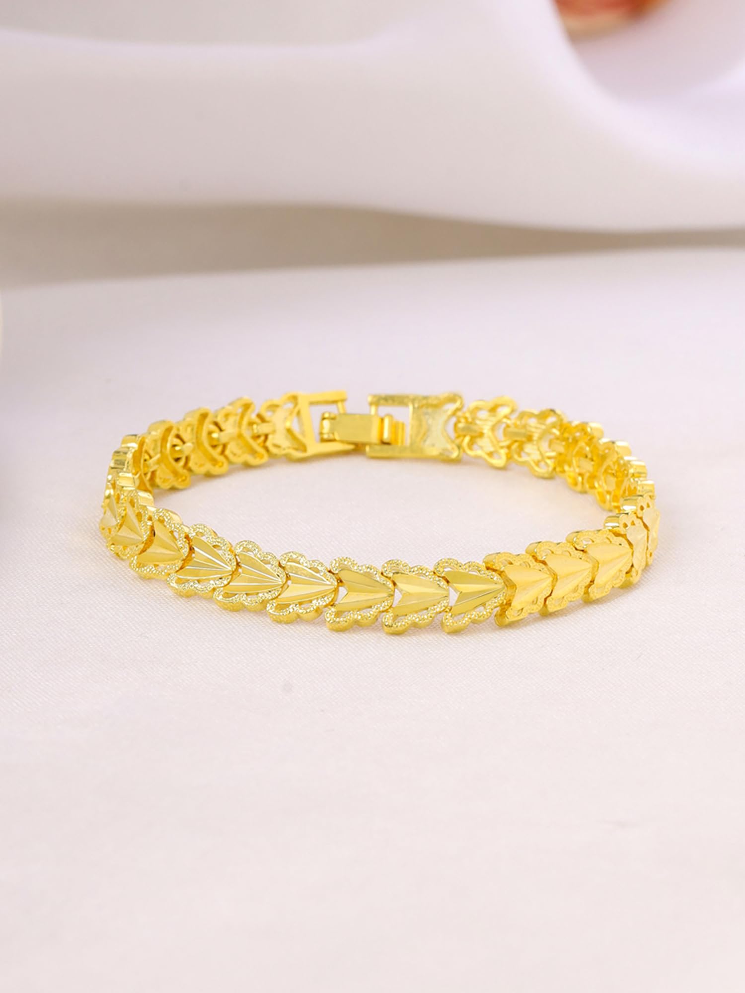 Yellow Chimes Fashion Golden Bracelet - Anniversary present