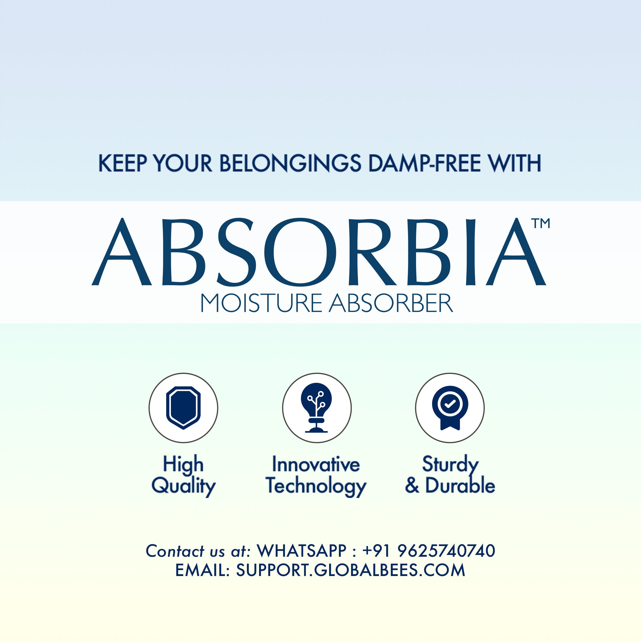 Absorbia Folding Umbrella - Ideal for daily commute