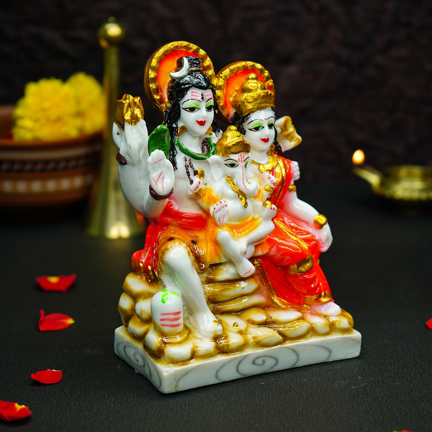 Ekhasa Marble Dust Shiv Parivar - Spiritual Growth