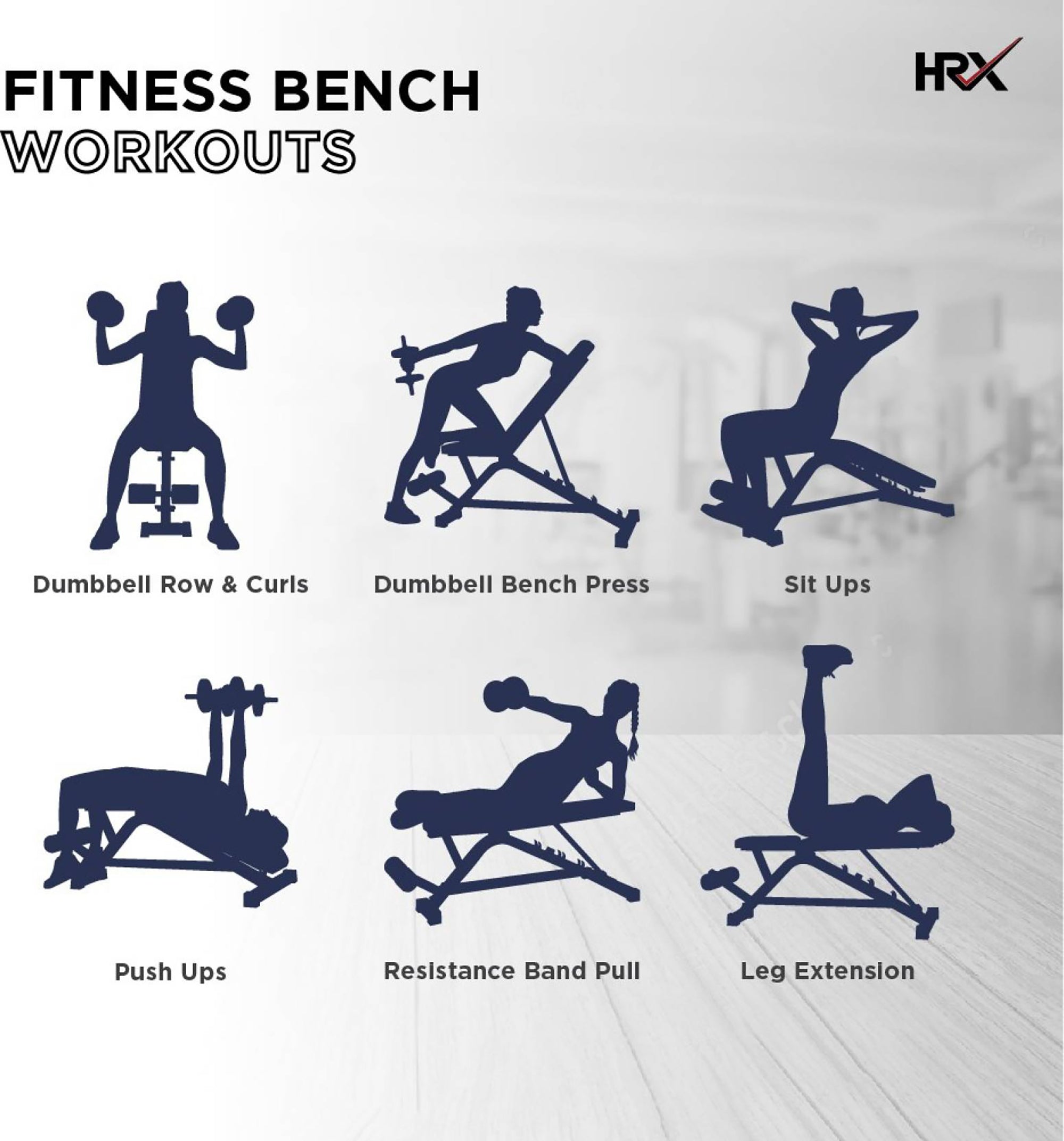 Reach HRX Abdominal Fitness Bench - Close up of design