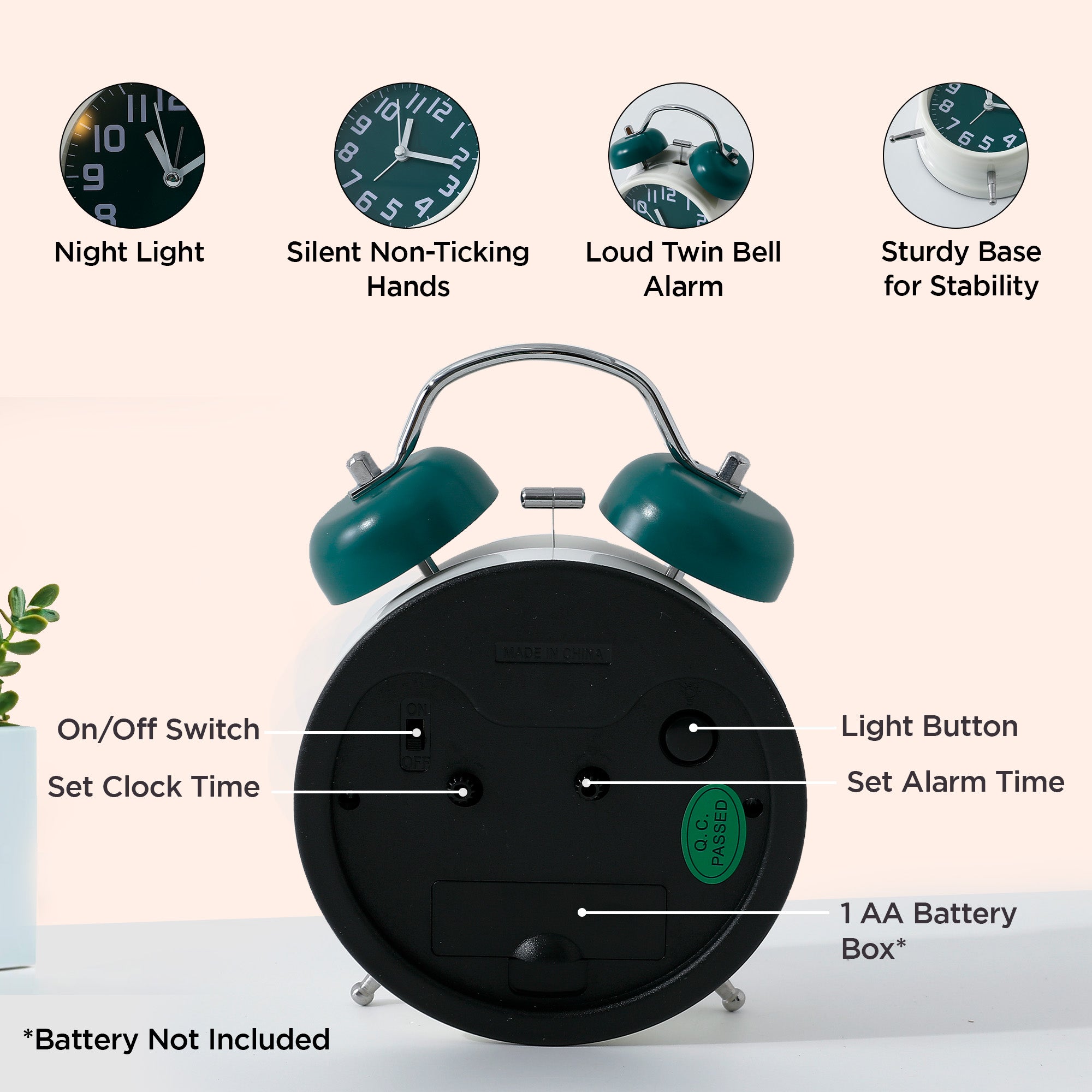 UMAI alarm clock - practical addition to study desk