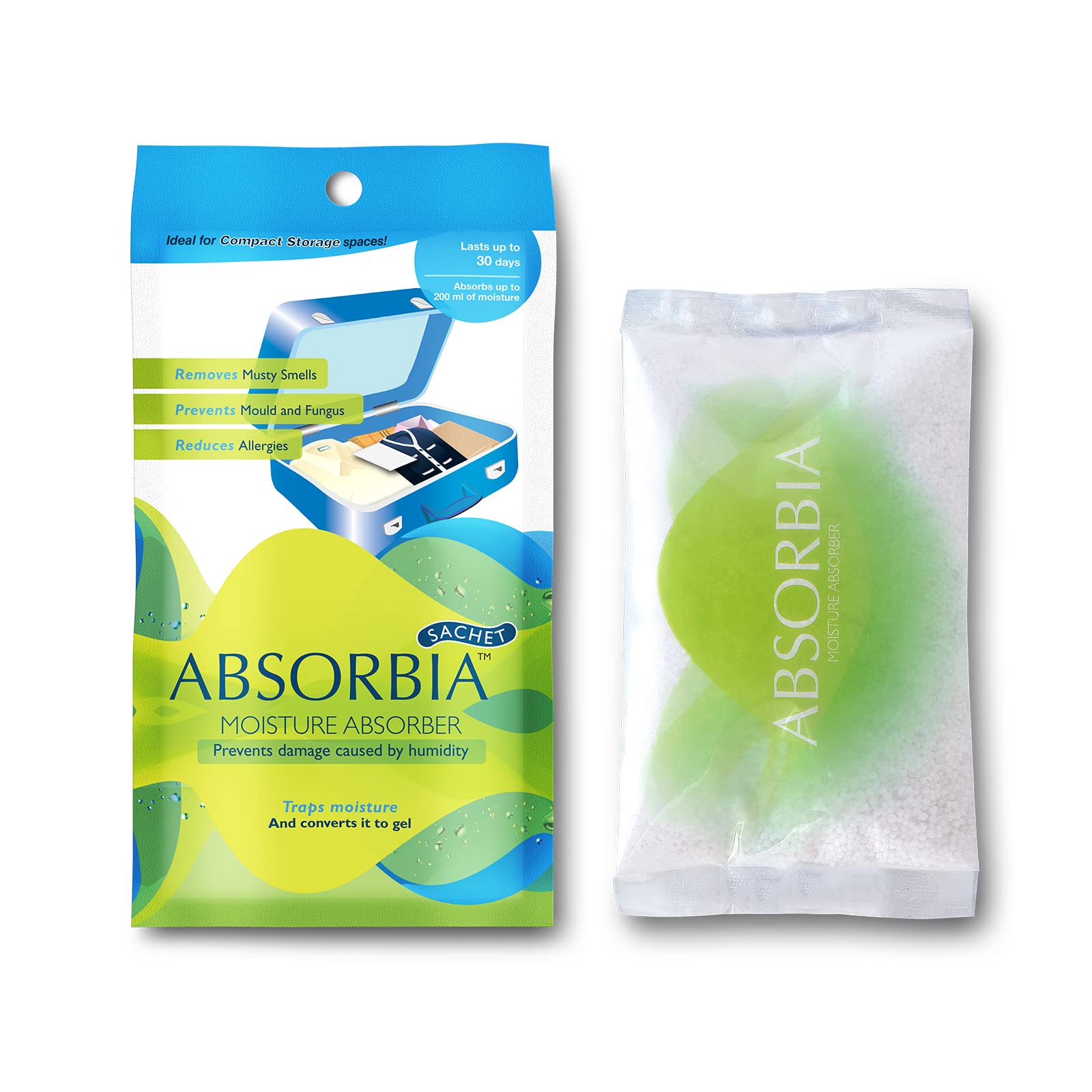 Absorbia sachet - Protecting bags from moisture