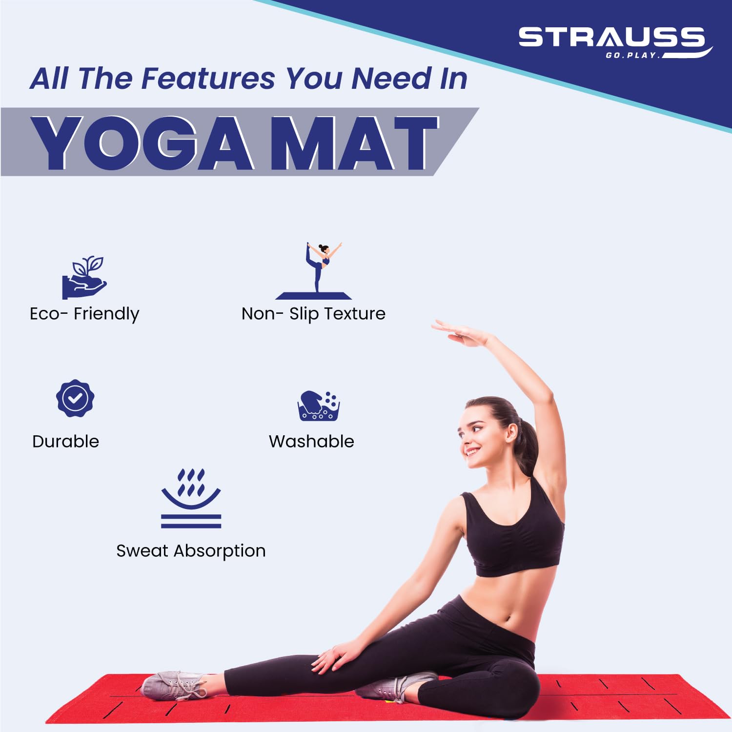 Strauss yoga mat - eco-friendly yoga