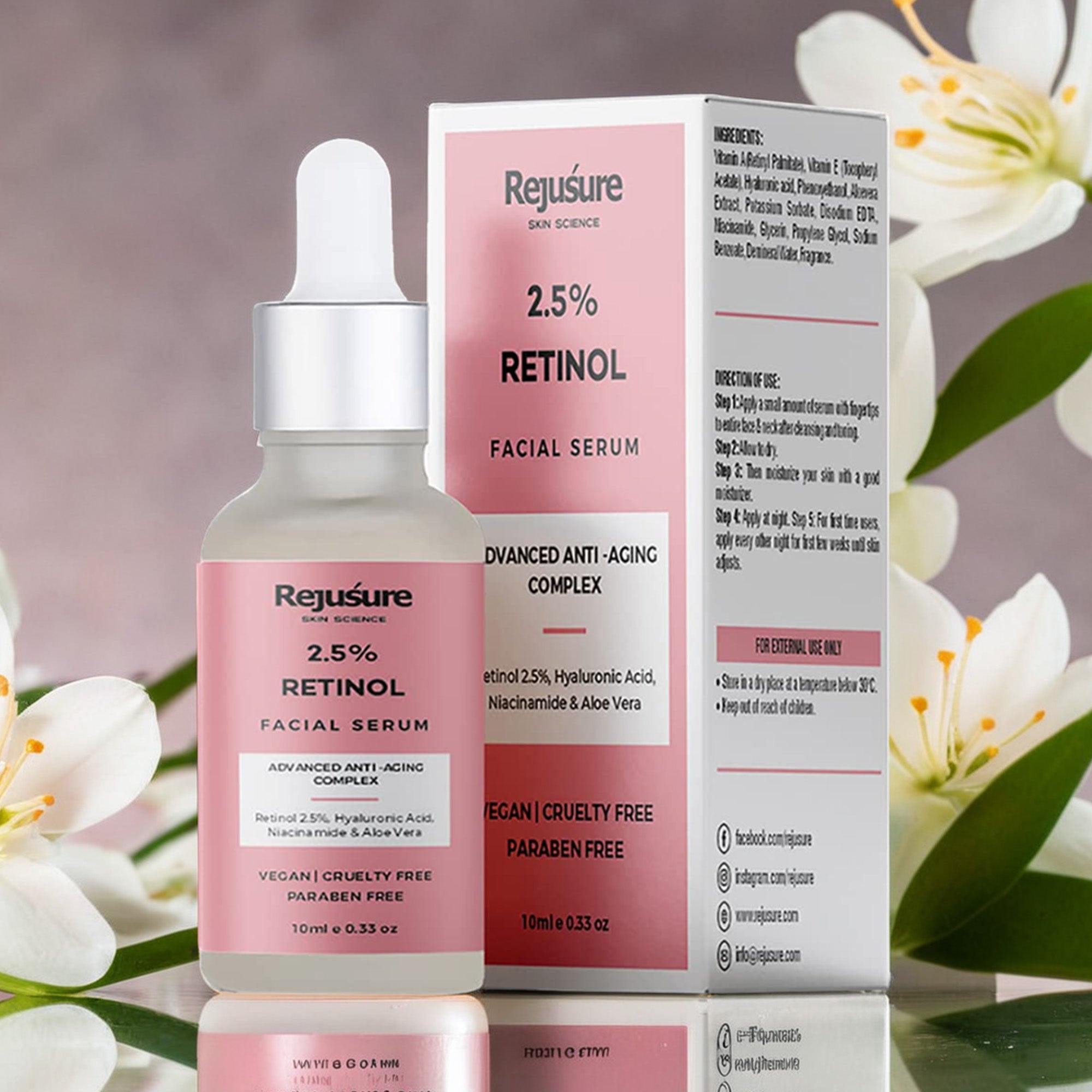 Rejusure niacinamide face serum - Skincare routine