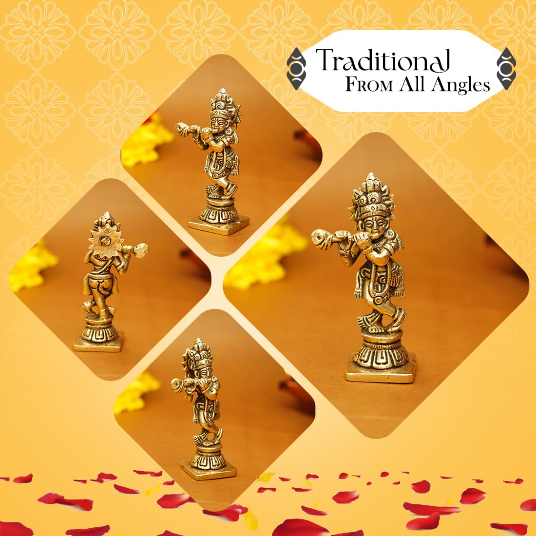 Ekhasa Lord Krishna with Flute - Great gift for weddings