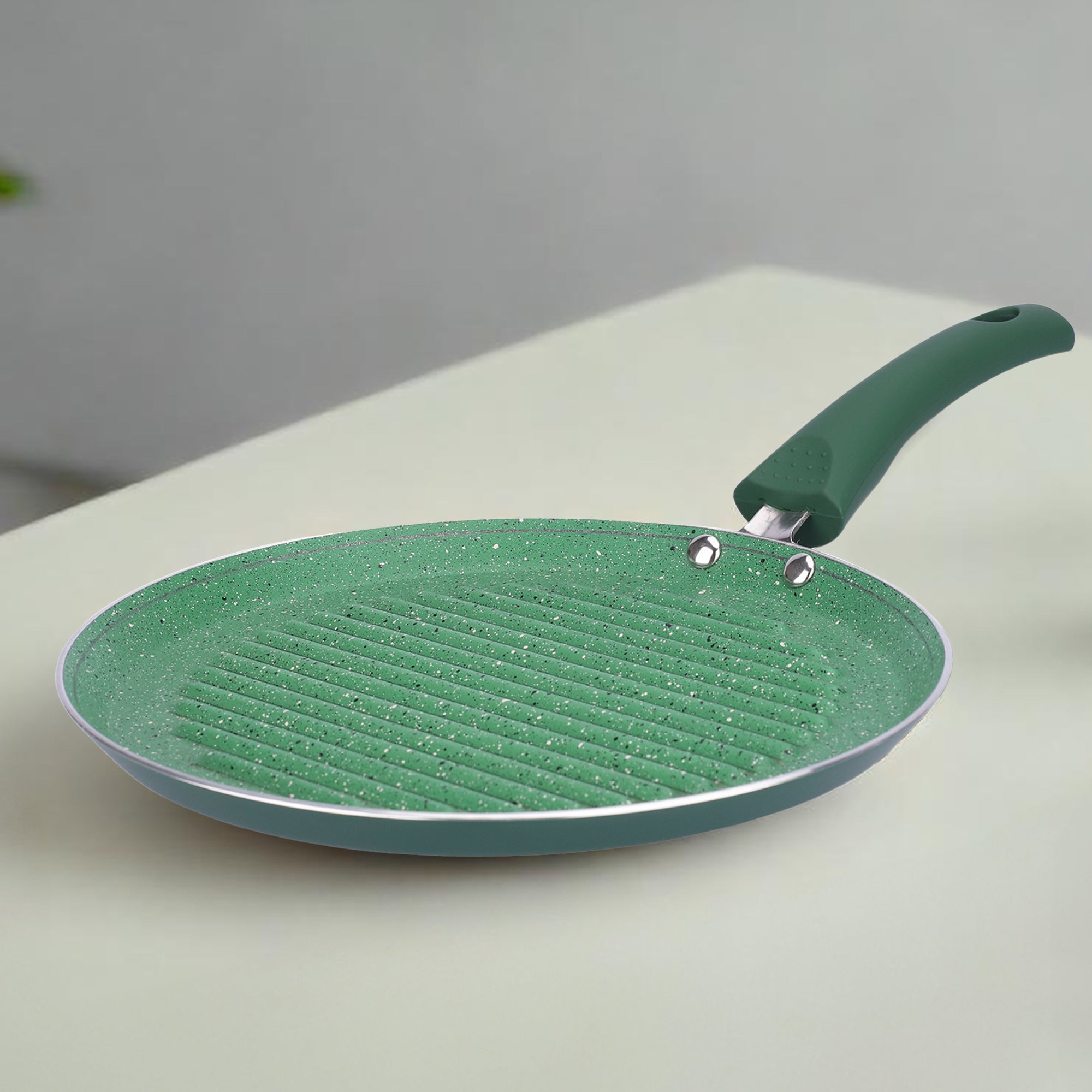 USHA SHRIRAM Non Stick Frying Grill Pan - Using on Gas Stove