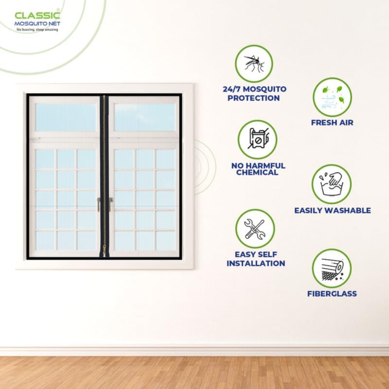 Classic Mosquito Net - Black Mesh for Bedrooms