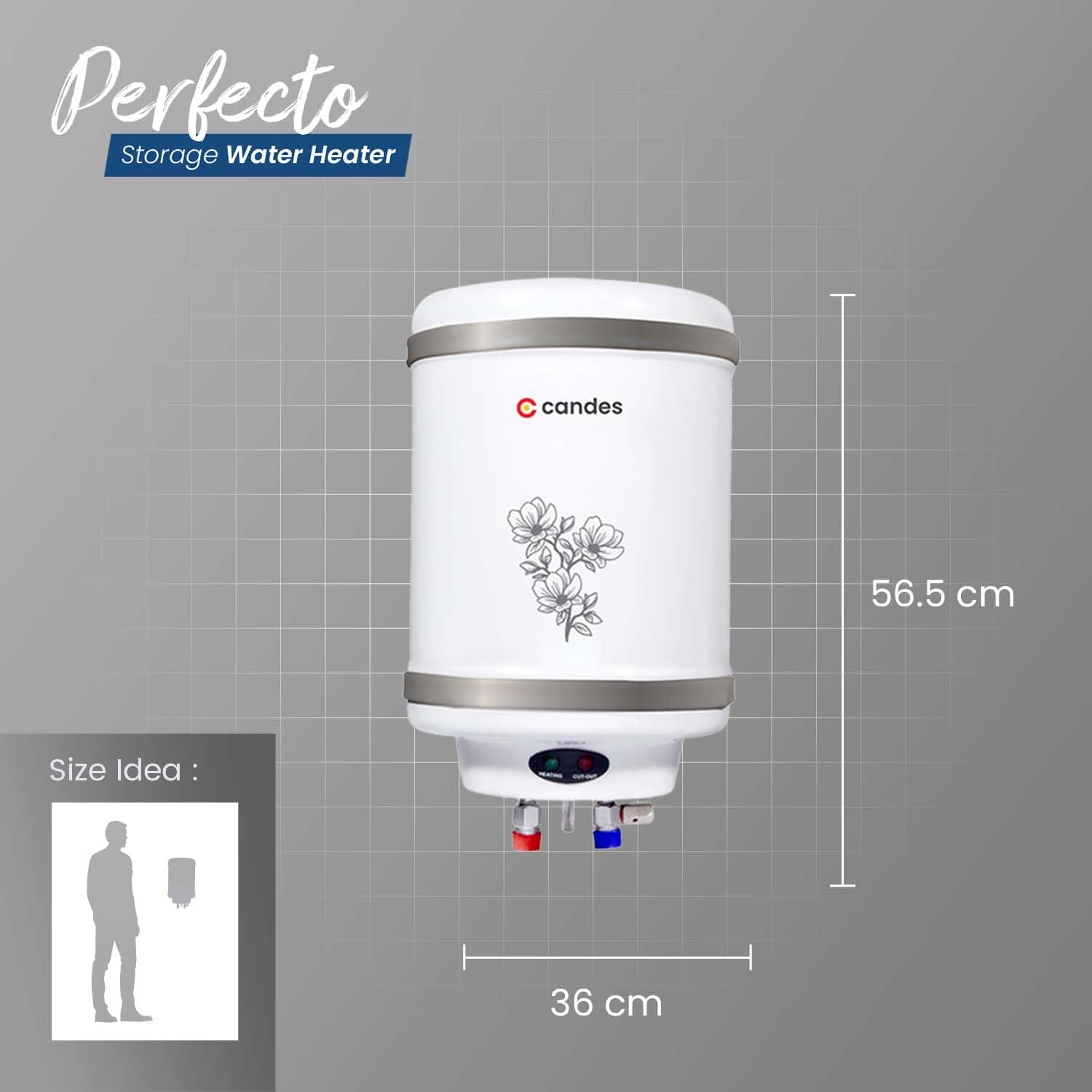 Candes water geyser - Bathroom hot water solution