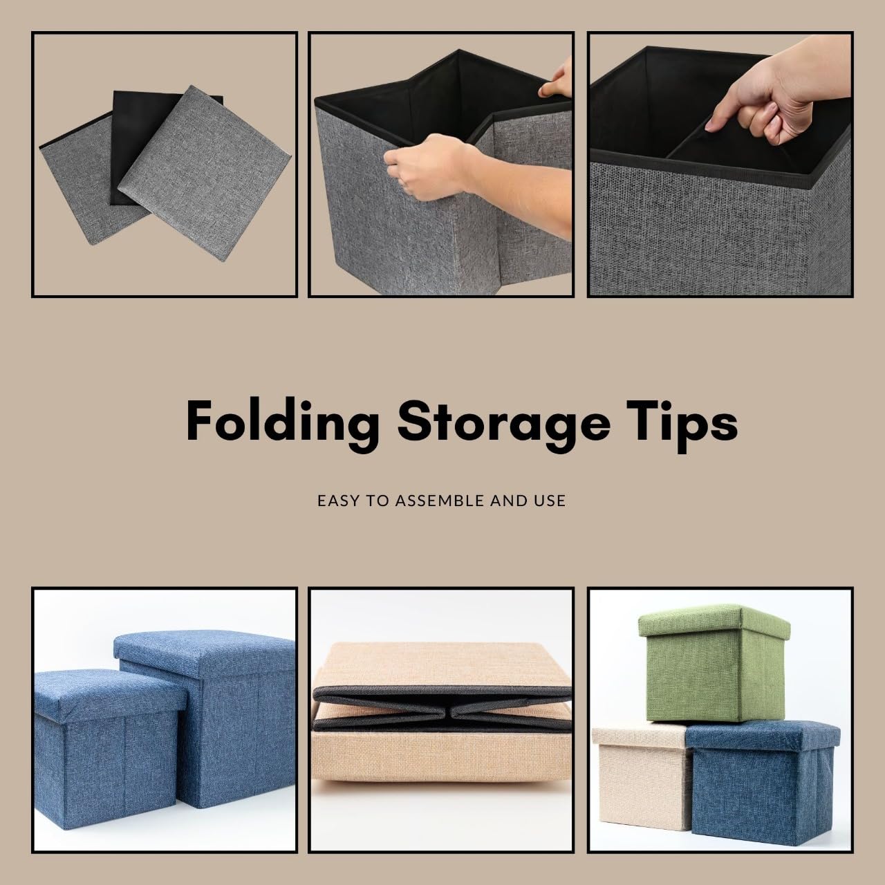 Homestic Storage Stool | Square Toy Storage Box | Foot Rest Stool | Fo ...