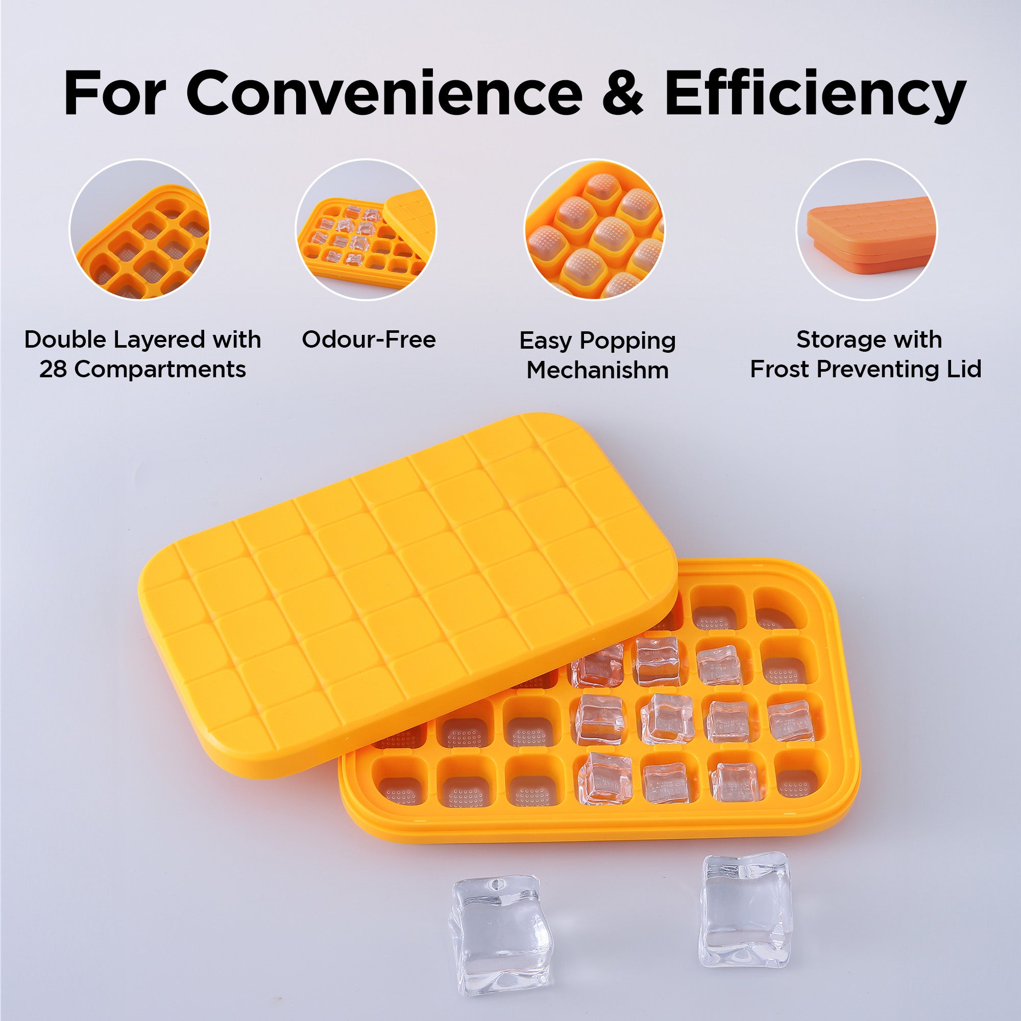 UMAI ice cube tray - durable BPA-free materials