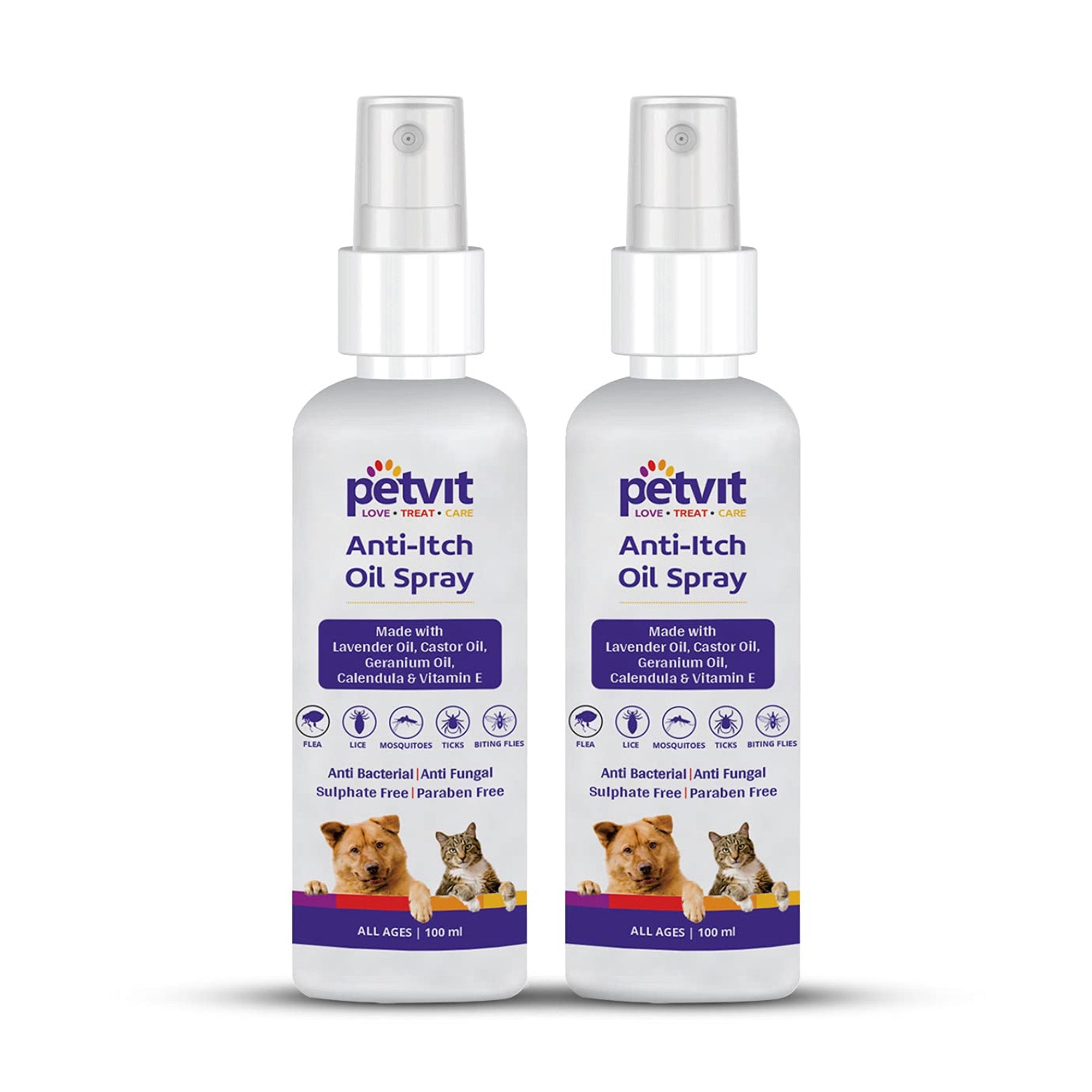 Petvit Dog Itching Relief Spray - Gentle soothing for pets