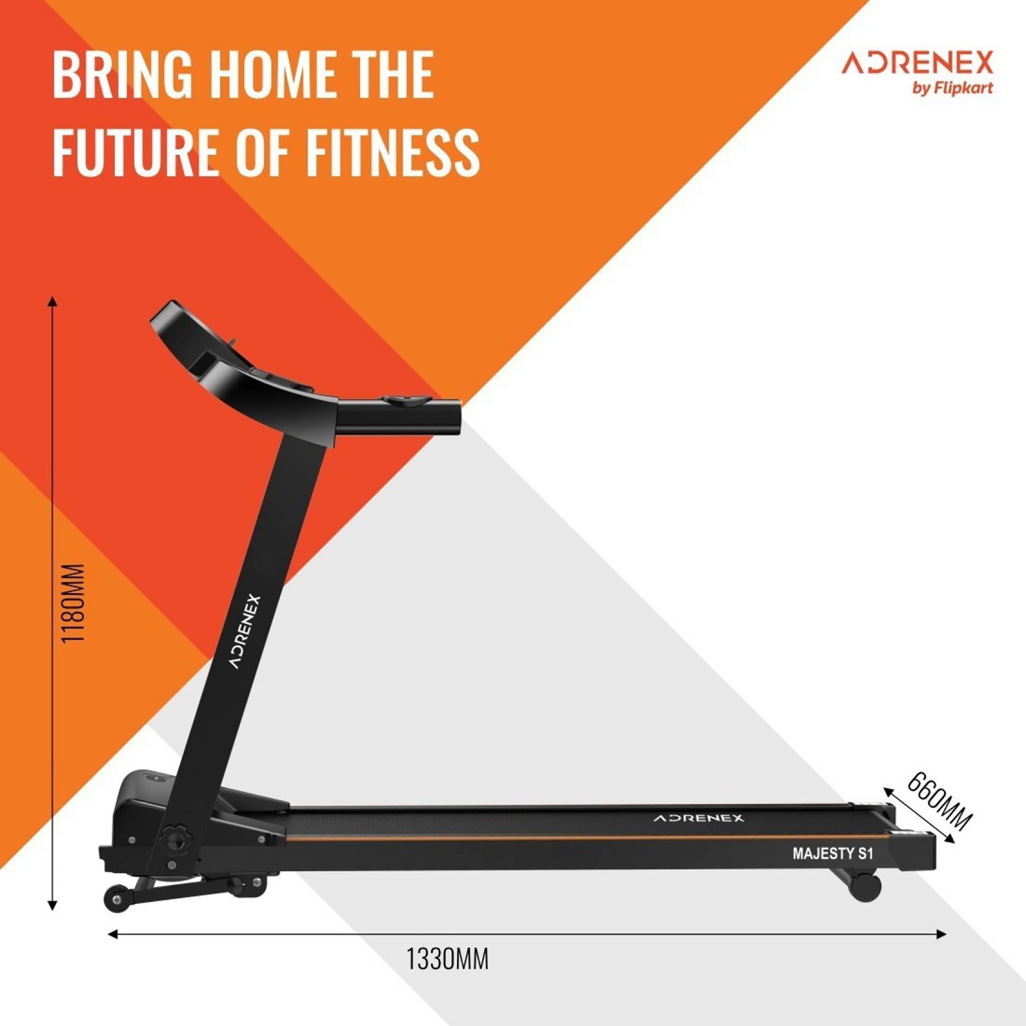 Reach Adrenex Majesty S1 Treadmill - Home workout setup