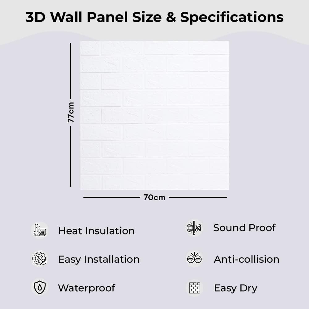 Kuber Industries 3D wallpaper sticker - Easy installation