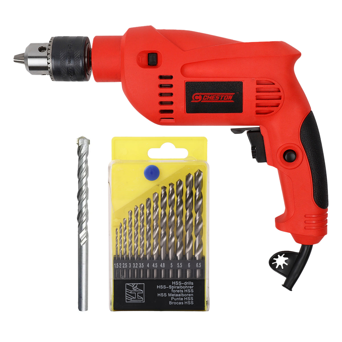 Cheston impact drill kit - versatile tool for DIY enthusiasts