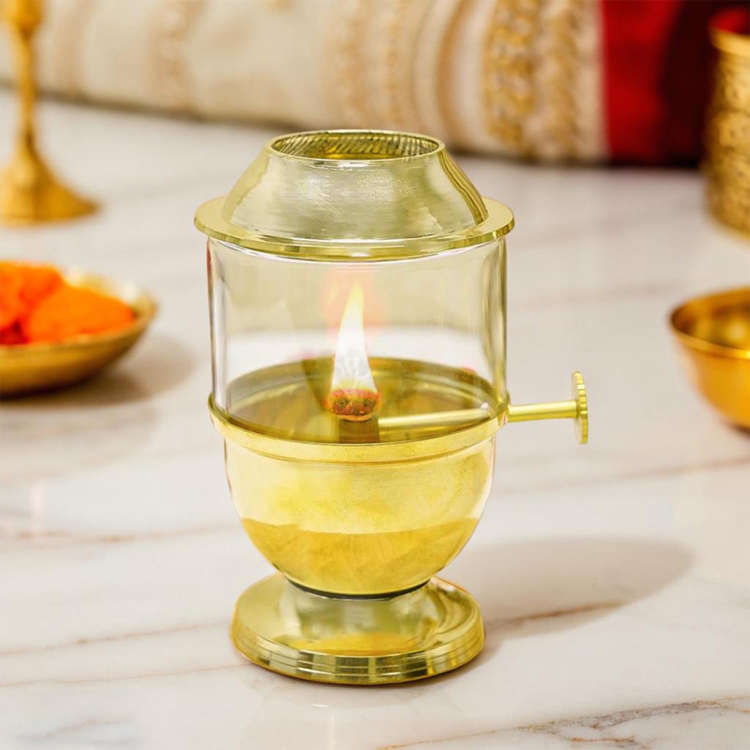 Ekhasa gold diya - great for meditation spaces