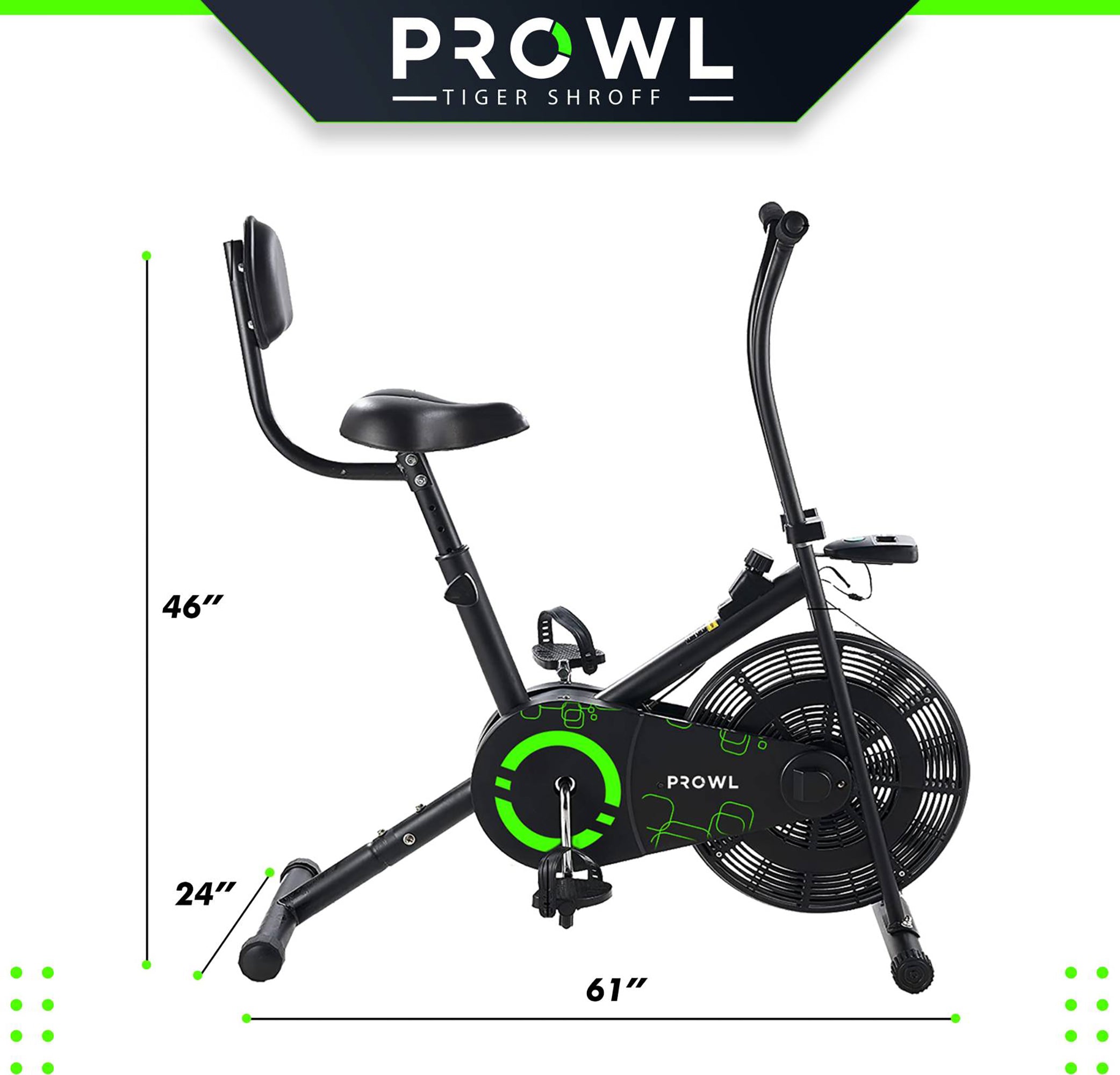 Reach exercise bike - digital display features