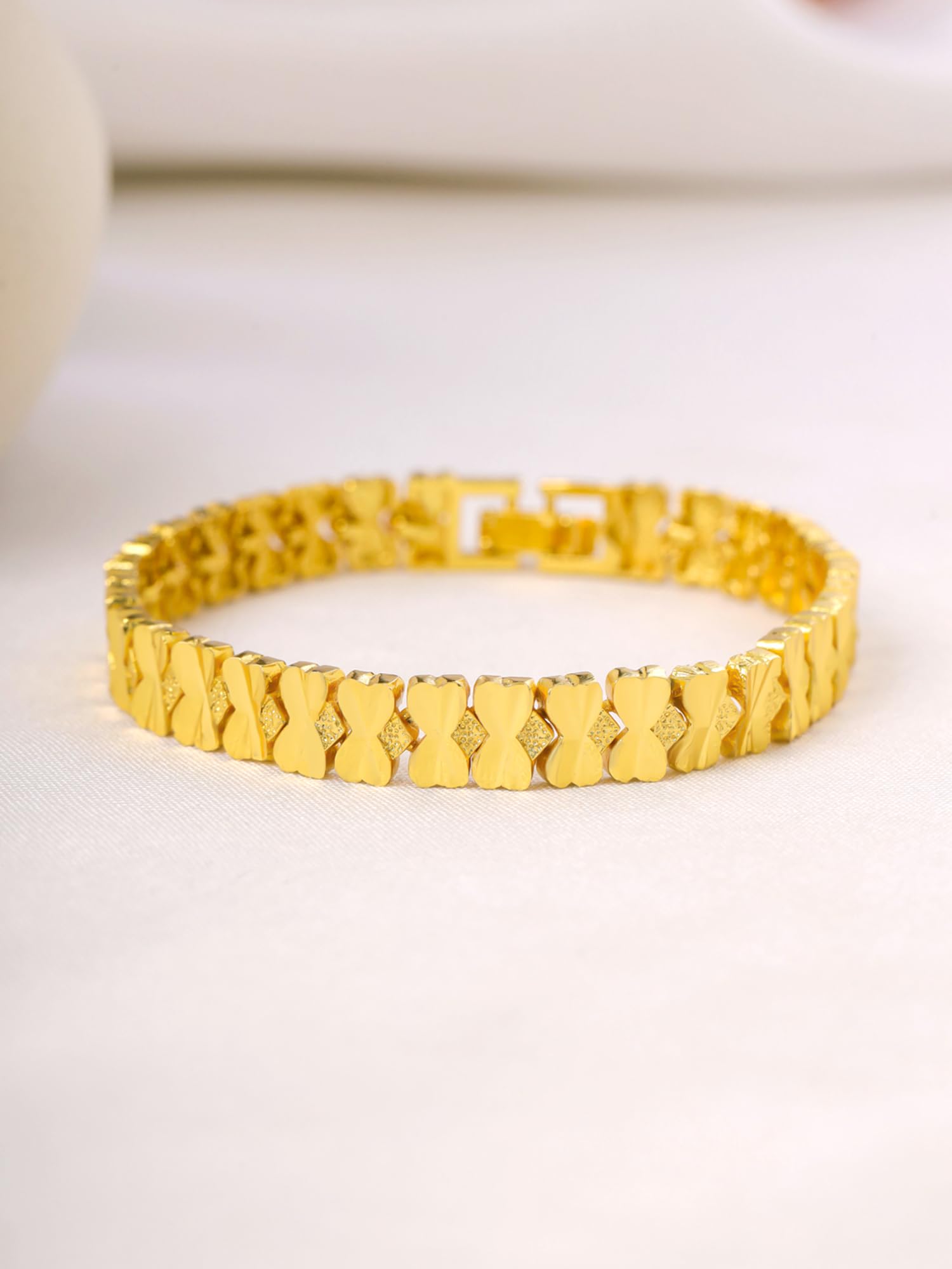 Yellow Chimes Gold-Plated Broad Chain - Casual Outfit Enhancer