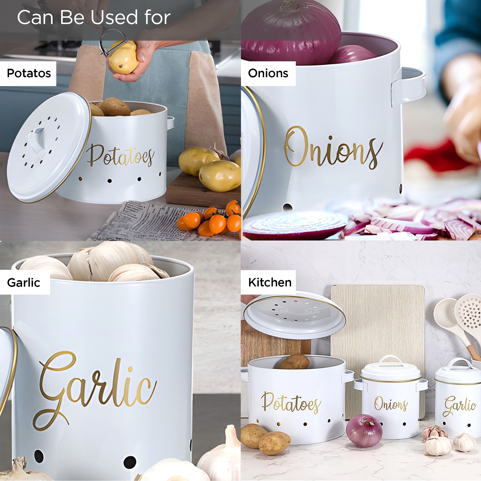 UMAI kitchen storage containers - stylish potato storage