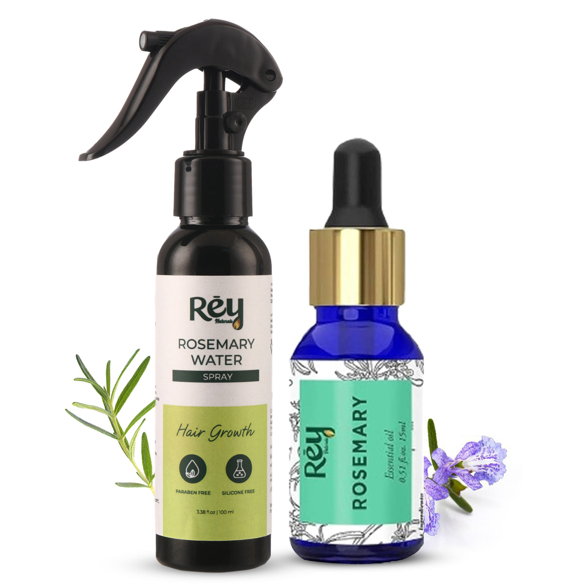 Rey Naturals Hair Growth Combo - Ideal for unisex adults