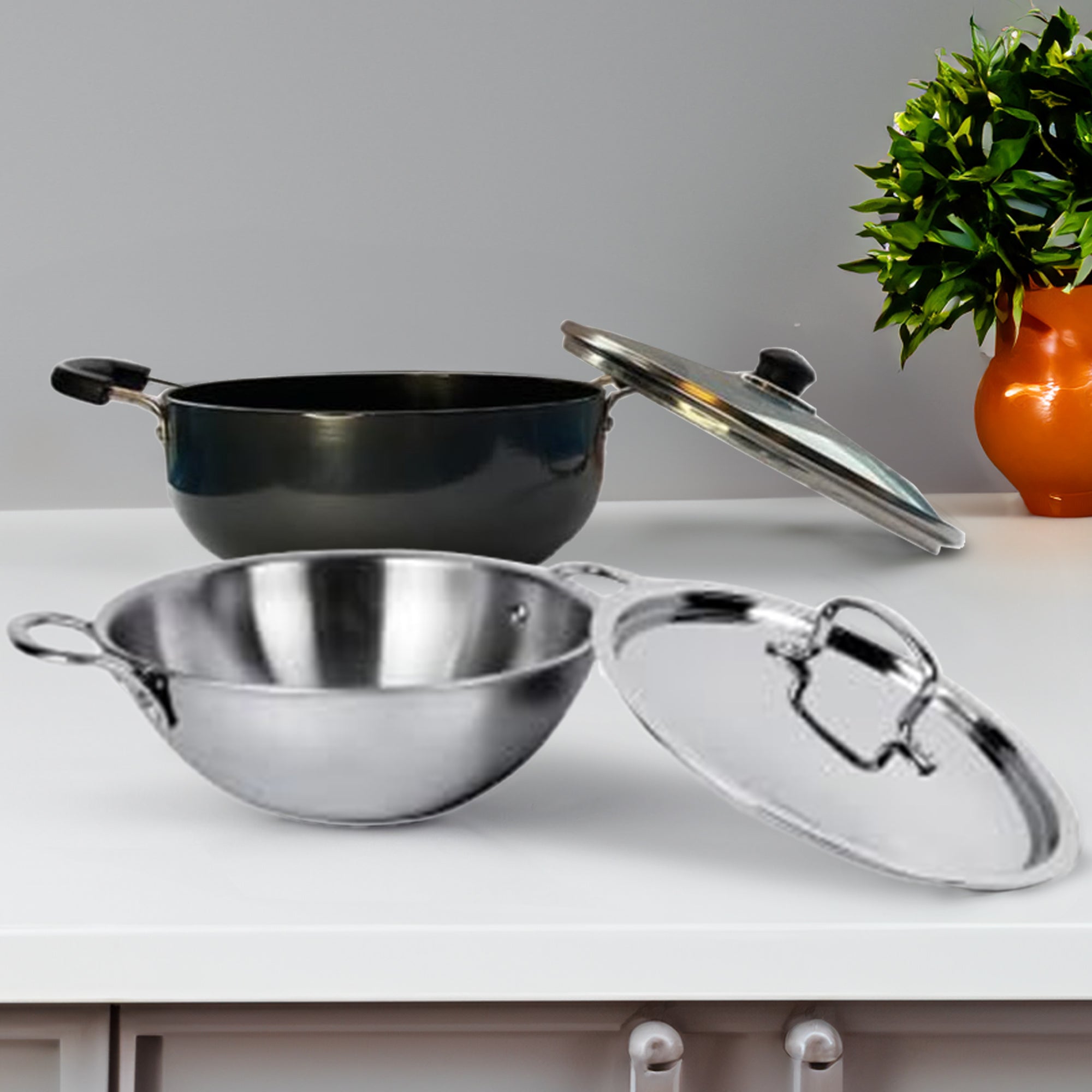 Usha Shriram Kadai with Lid - enhances cooking efficiency