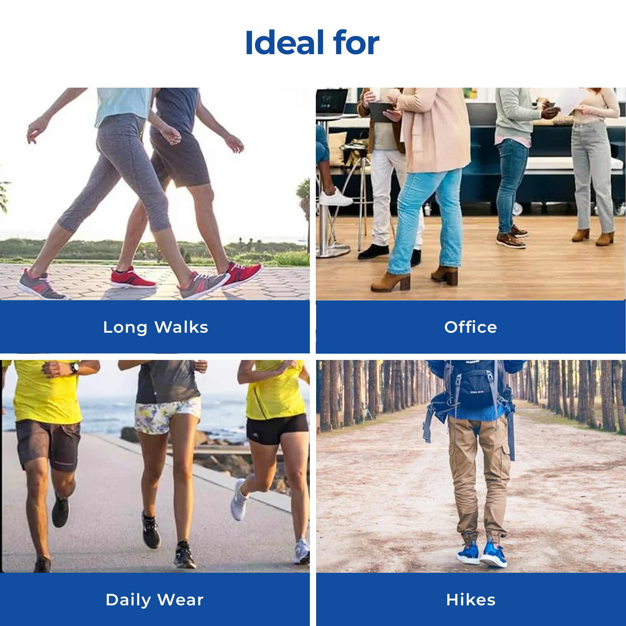 Dr Foot gel insoles - Enhances comfort during long walks