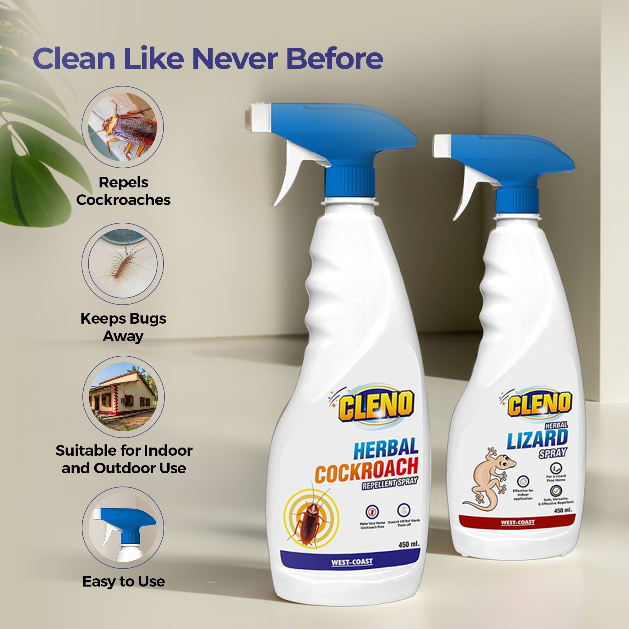 Cleno pest control sprays - Non-toxic formula