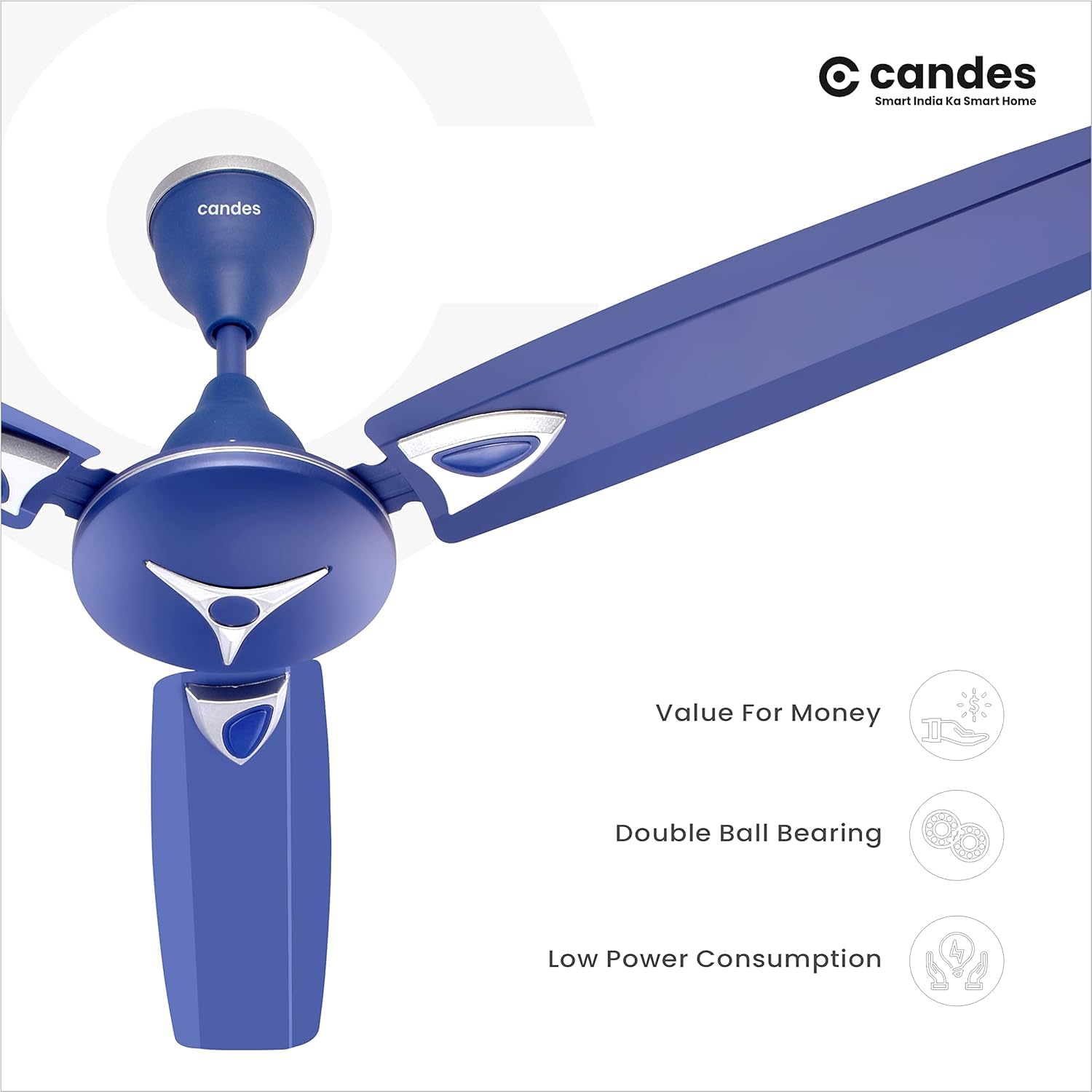 Candes Star Ceiling Fan - Dining Room Elegance