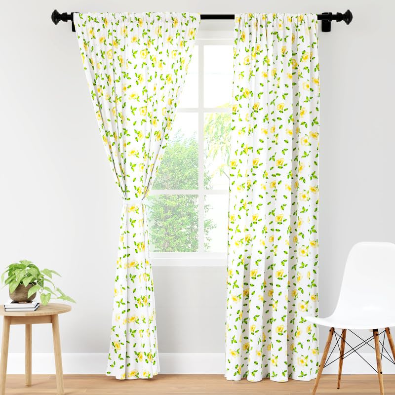 Encasa tie back curtain set - Versatile home functionality