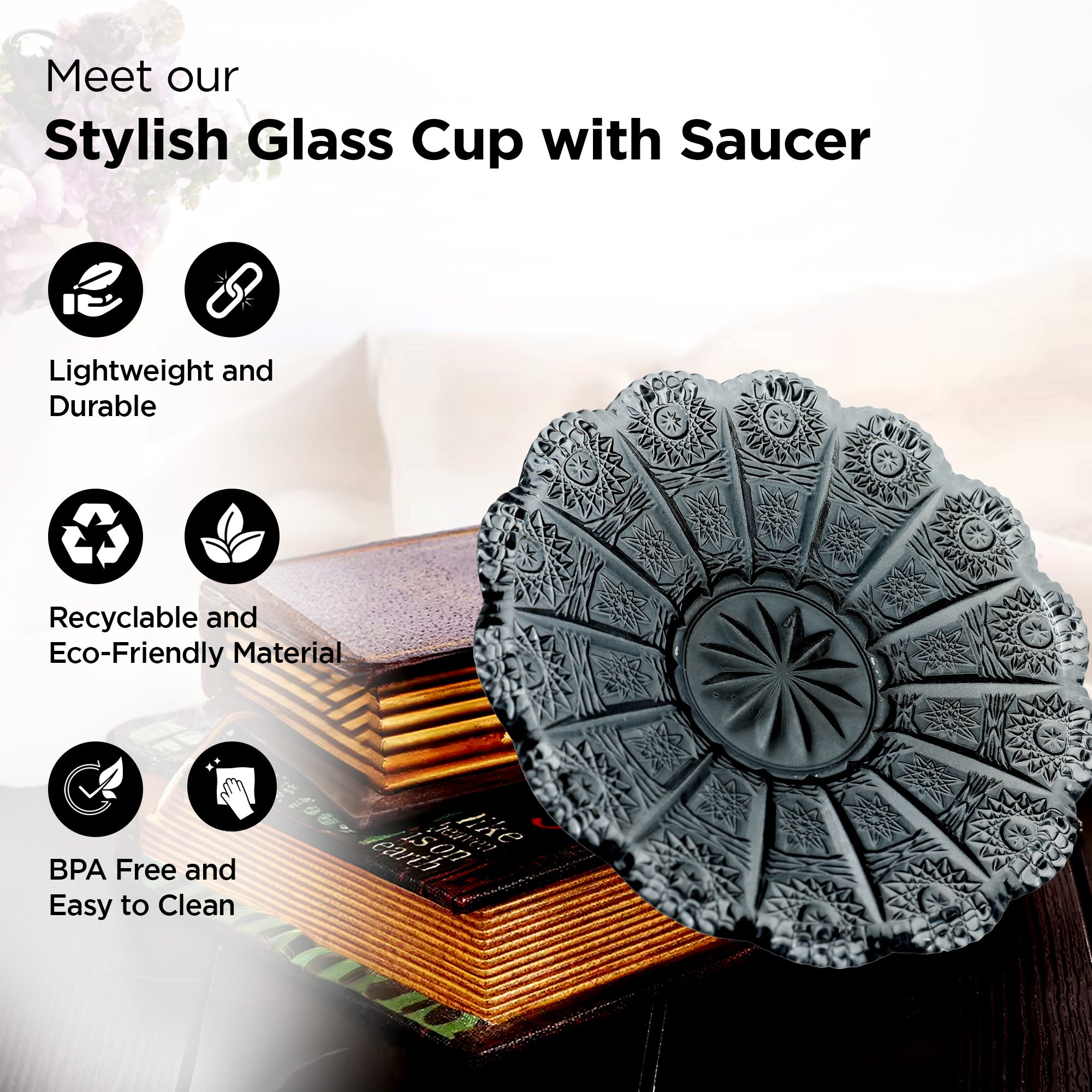 The Better Home Glass Tea Cup - High-quality glassware