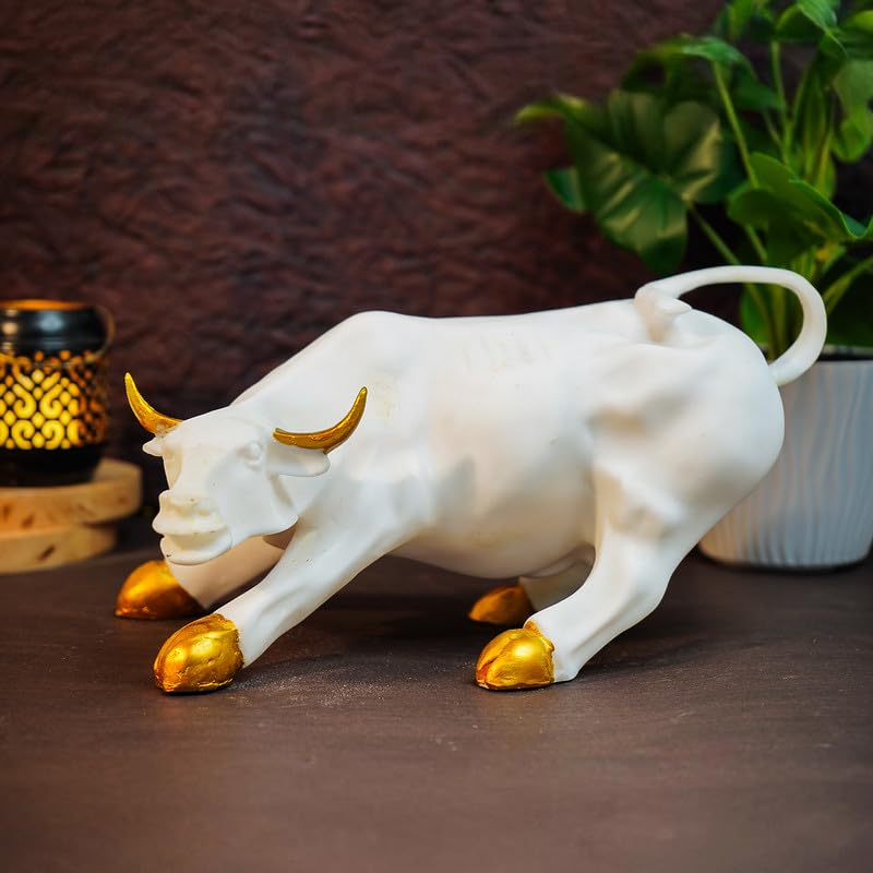 Ekhasa Elegant Bull Sculpture - TV unit decor