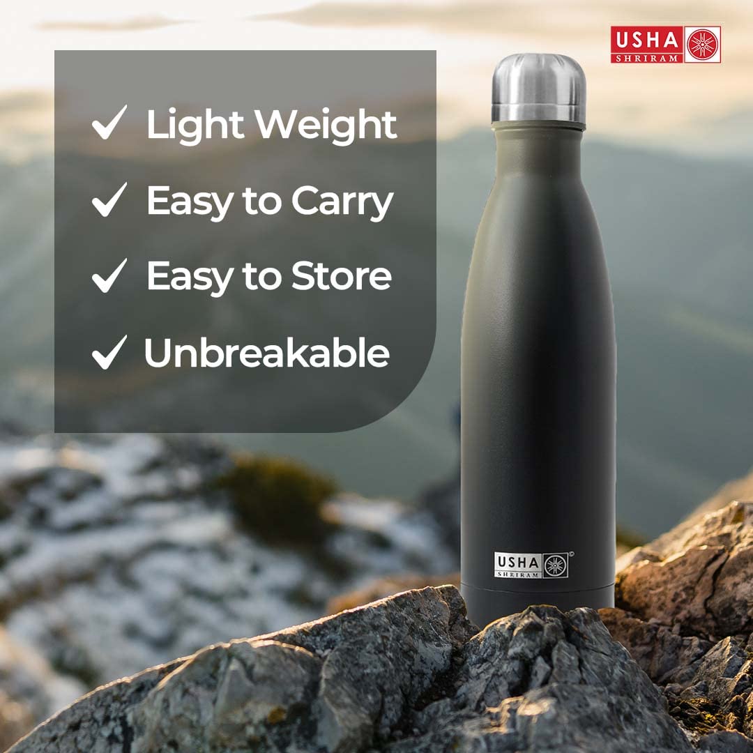 USHA SHRIRAM insulated stainless steel bottle - daily hydration